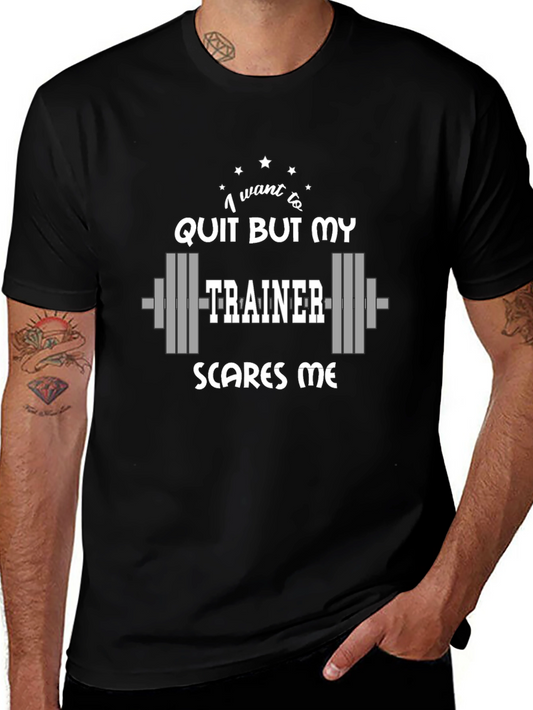 Funny Gym Trainer T-Shirt - Workout Motivation
