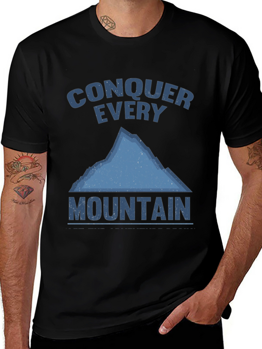 Conquer Every Mountain Graphic T-Shirt