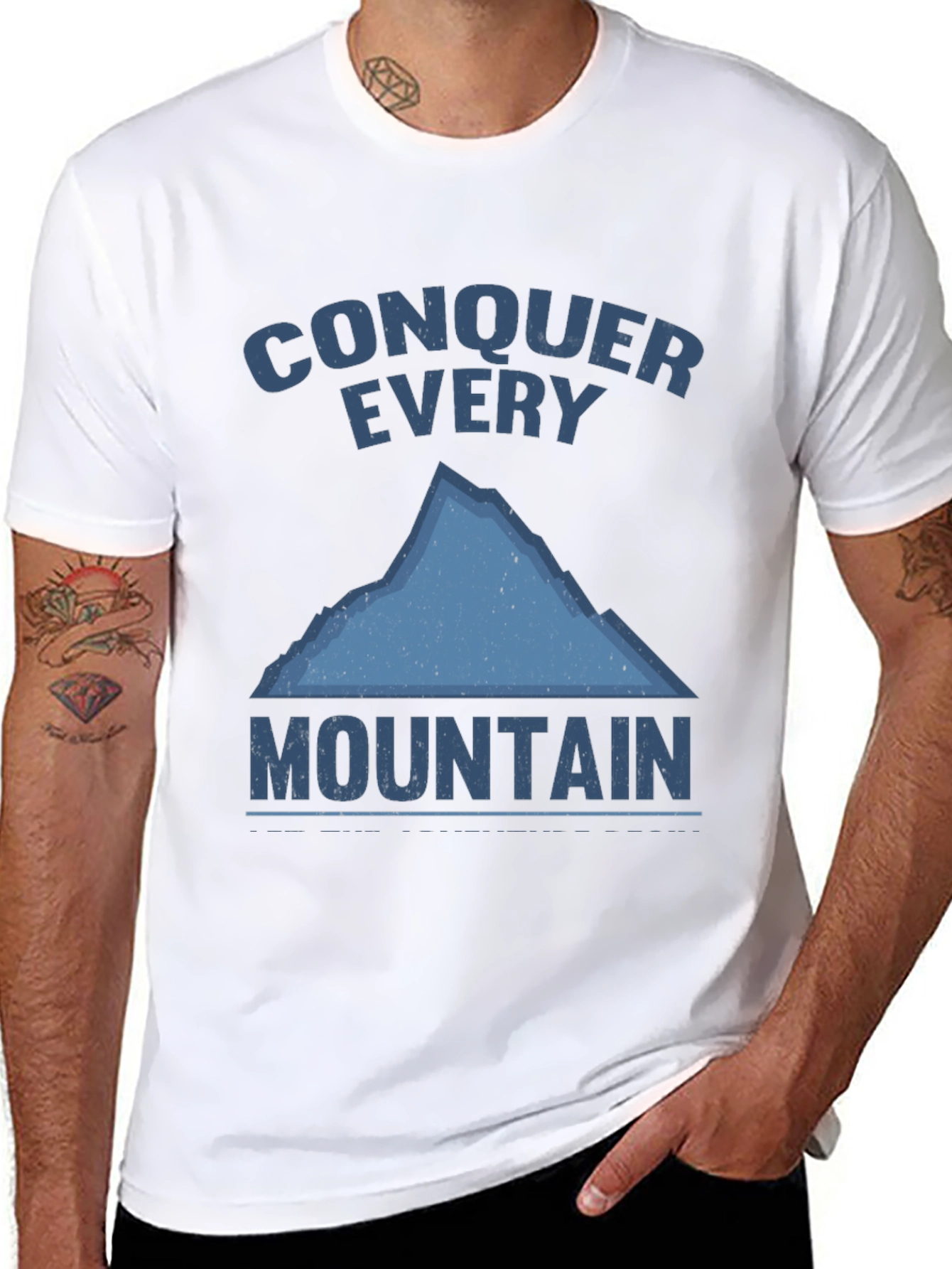 Conquer Every Mountain Graphic T-Shirt
