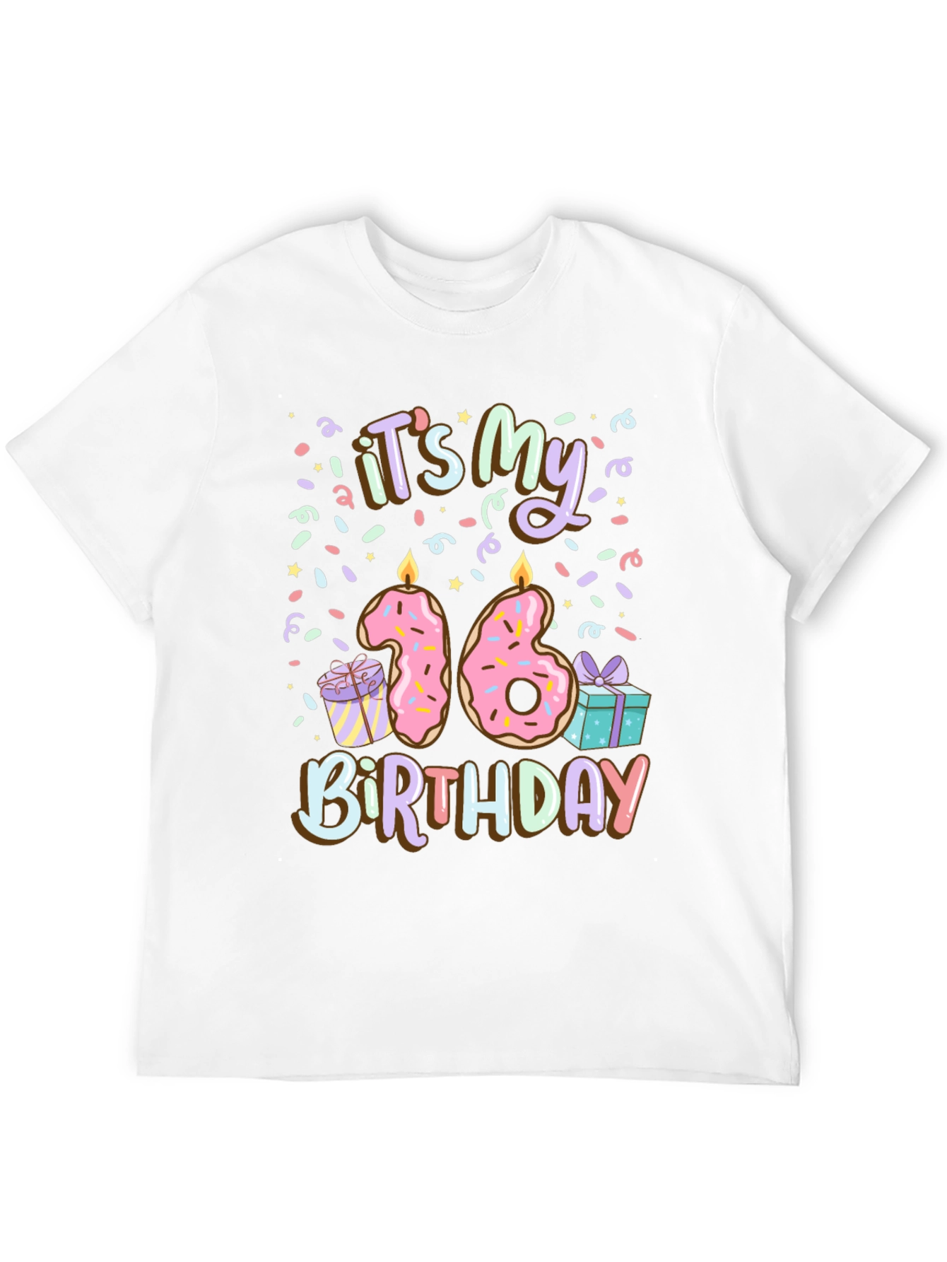 Sweet Sixteen Birthday Donut Tee
