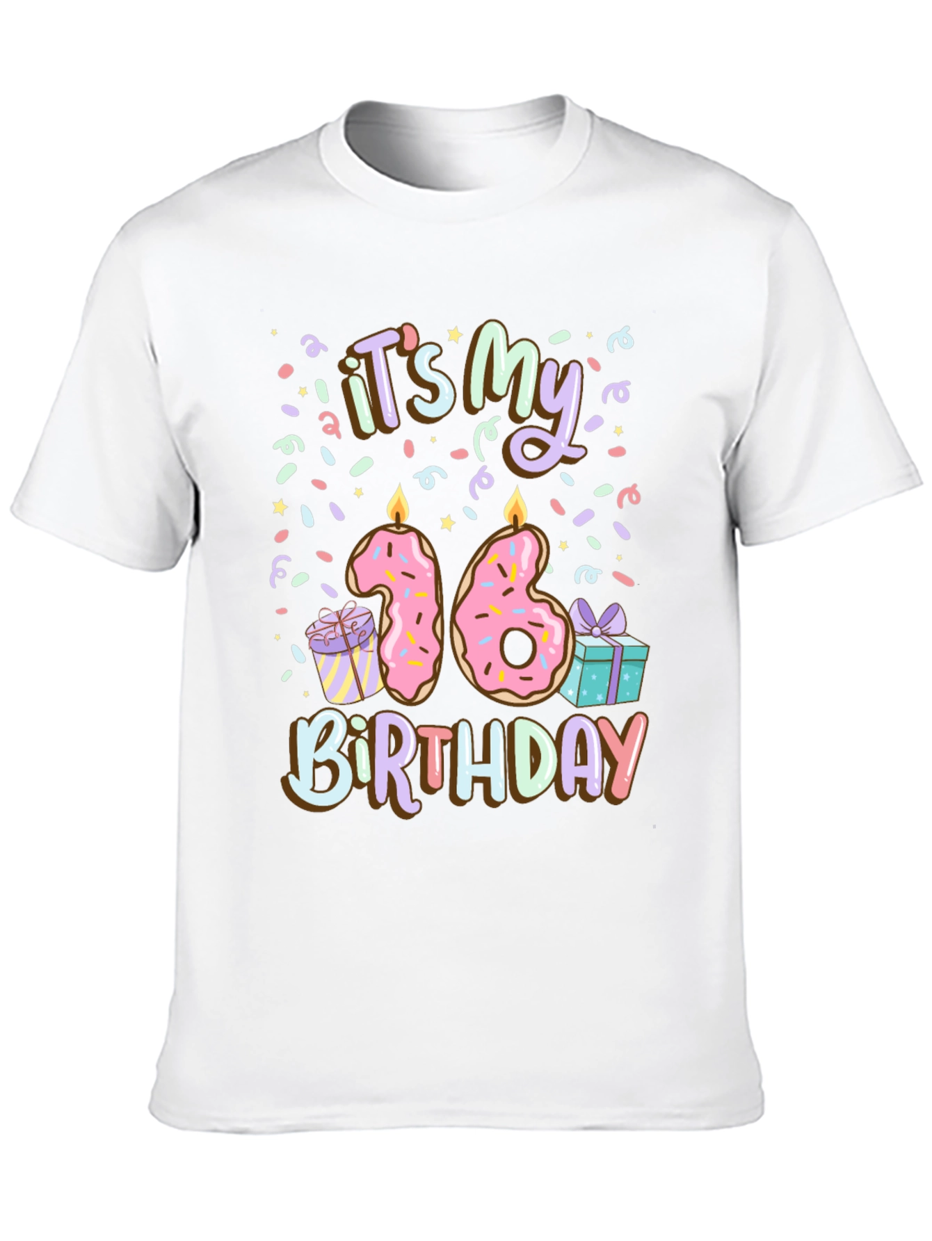 Sweet Sixteen Birthday Donut Tee