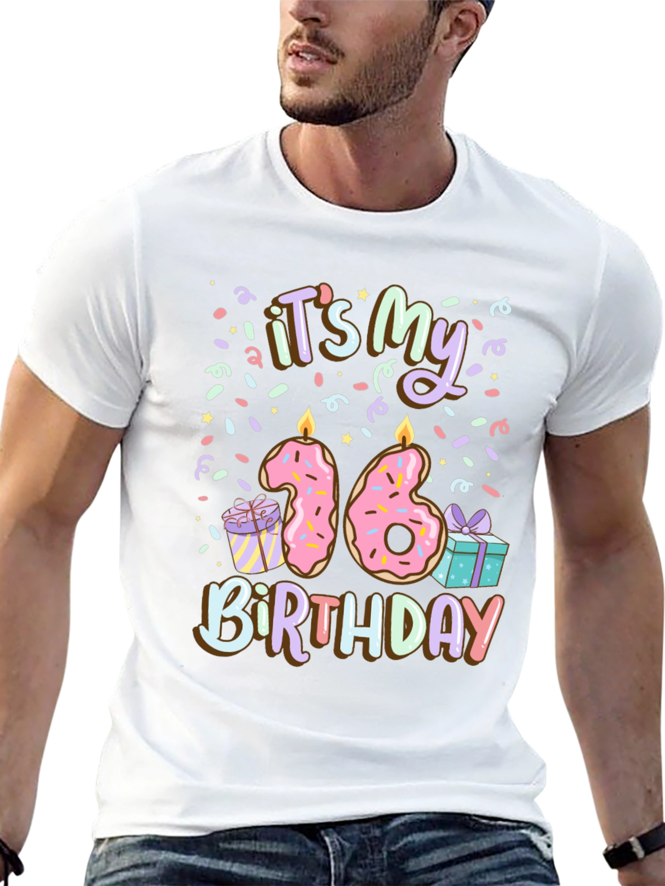 Sweet Sixteen Birthday Donut Tee