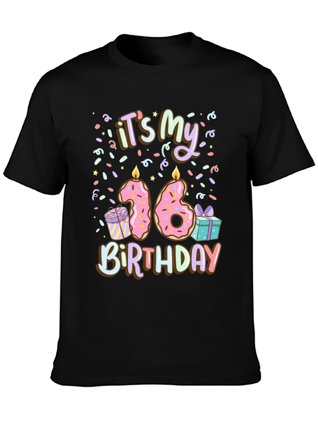 Sweet Sixteen Birthday Donut Tee