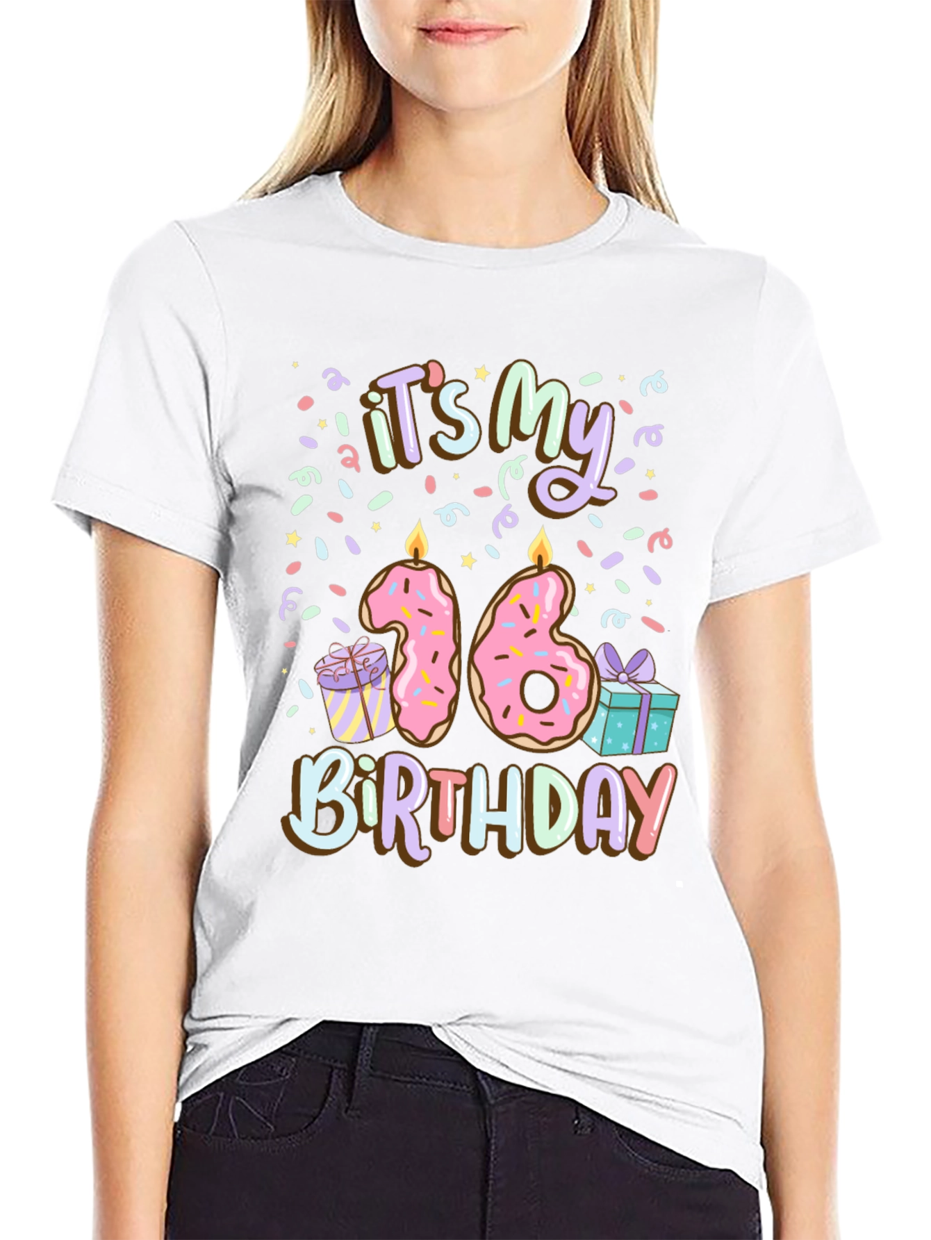 Sweet Sixteen Birthday Donut Tee