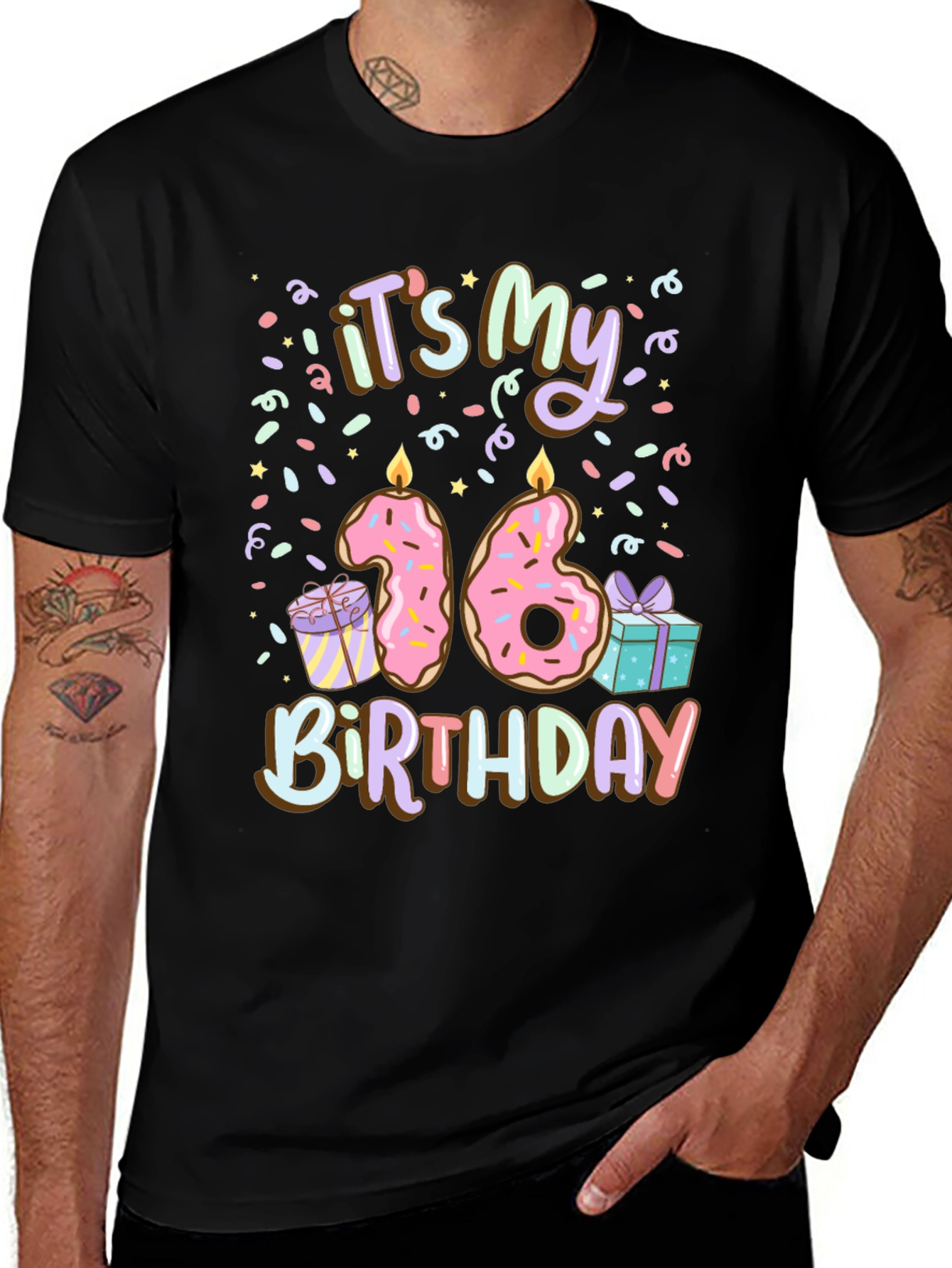 Sweet Sixteen Birthday Donut Tee