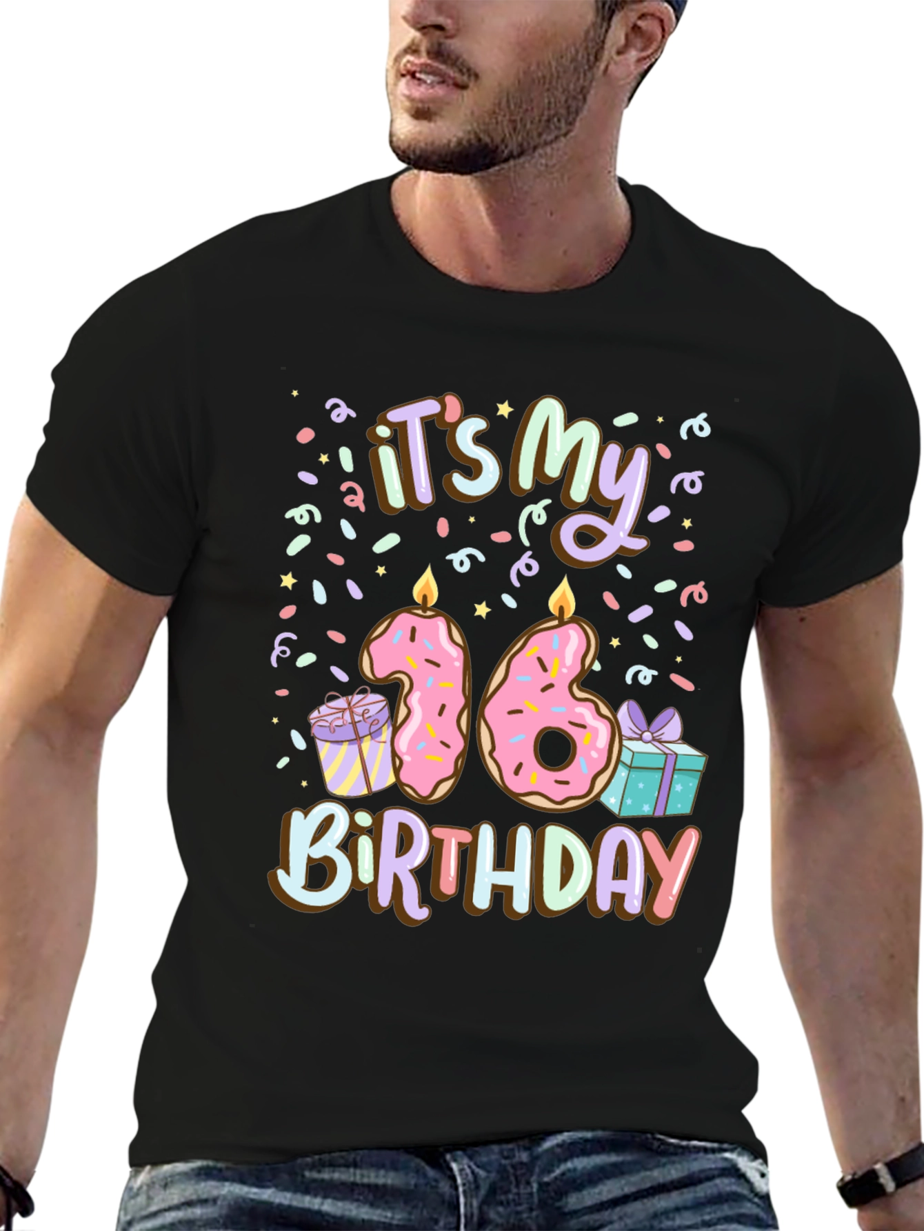 Sweet Sixteen Birthday Donut Tee