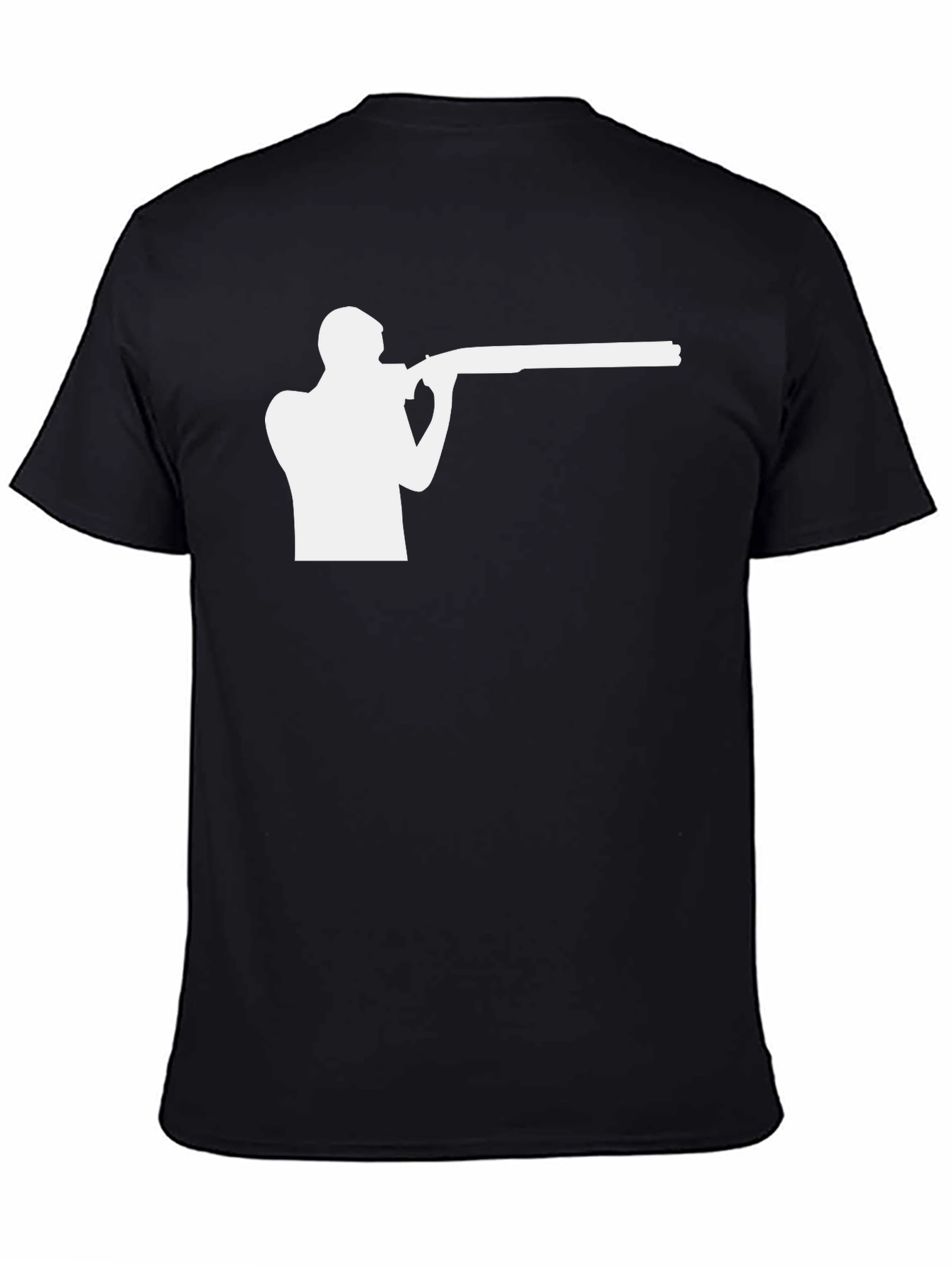 Clay Pigeon Shooting Graphic Tee - Black