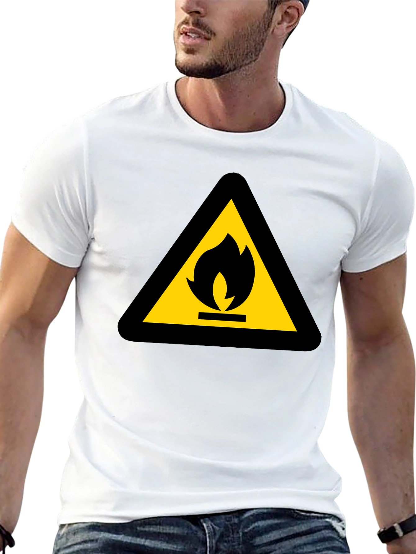 Flammable Hazard Warning T-Shirt