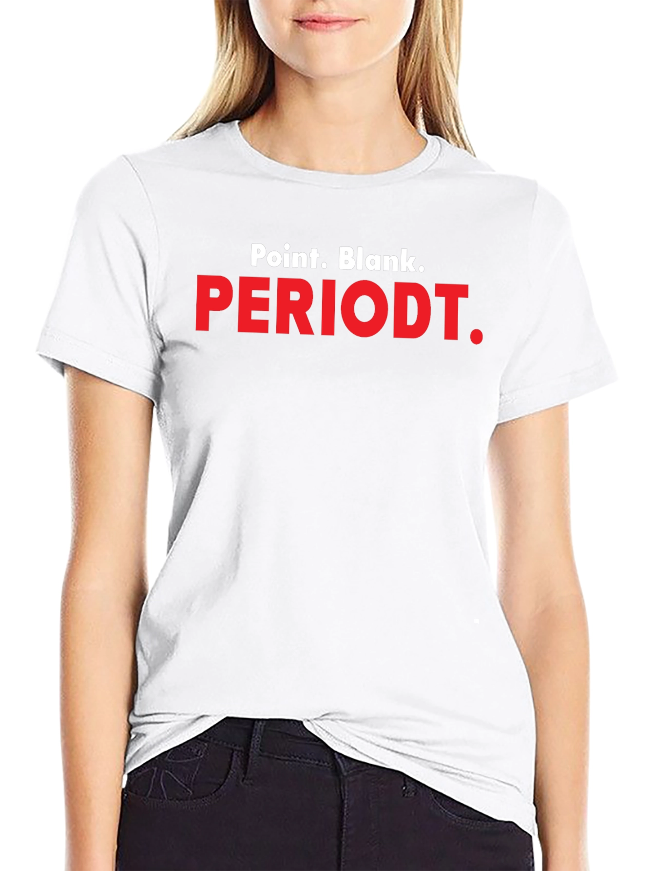 Point Blank Periodt. Black Graphic Tee