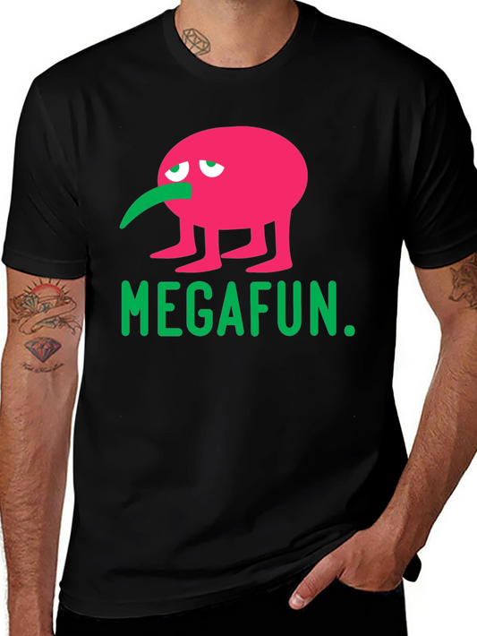 MEGAFUN Pink Character Graphic T-Shirt