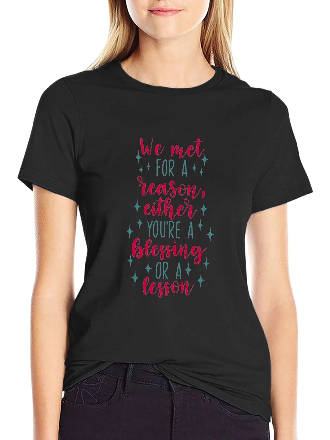 Mens Black T-Shirt - Inspirational Message