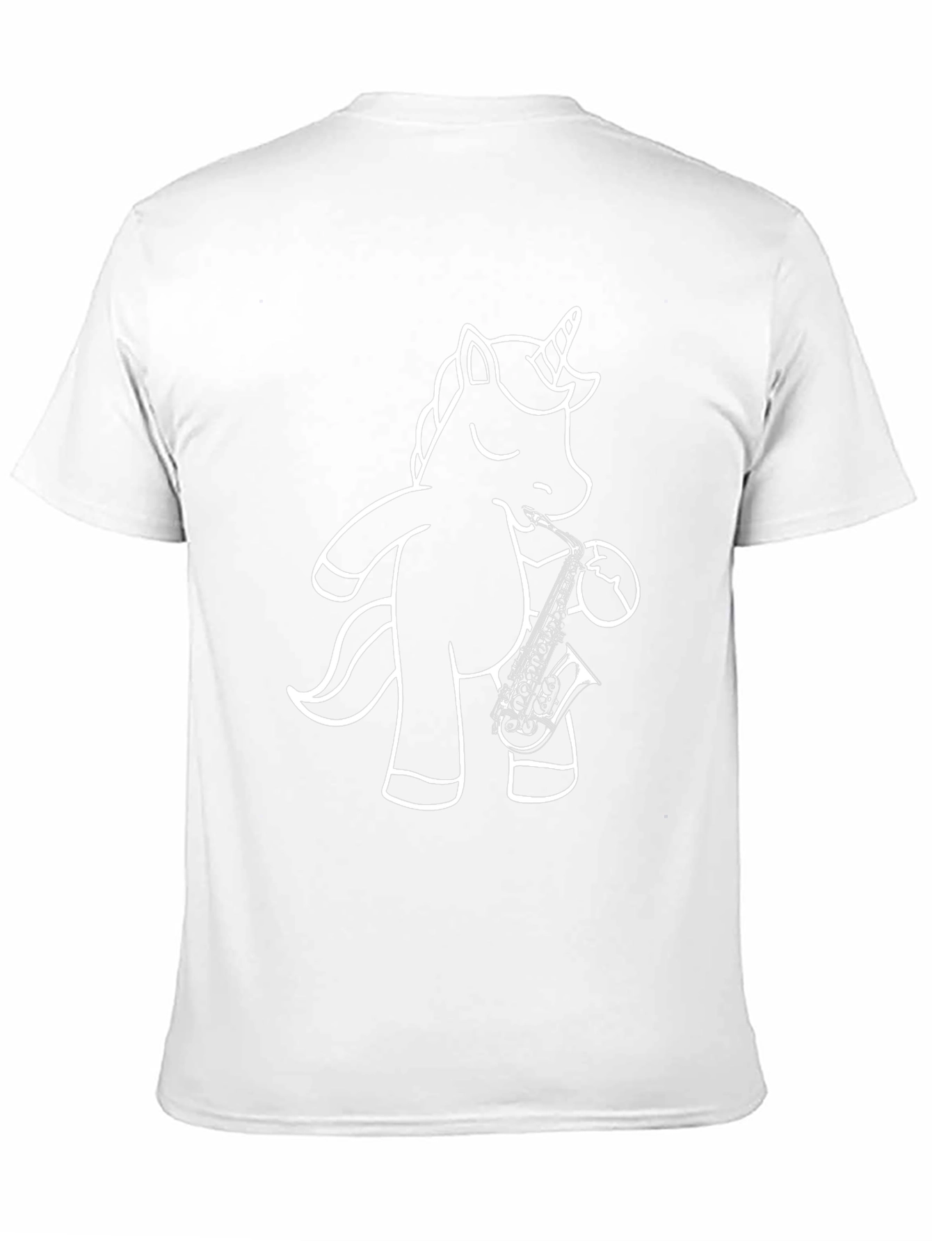 Unicorn Saxophone Black T-Shirt