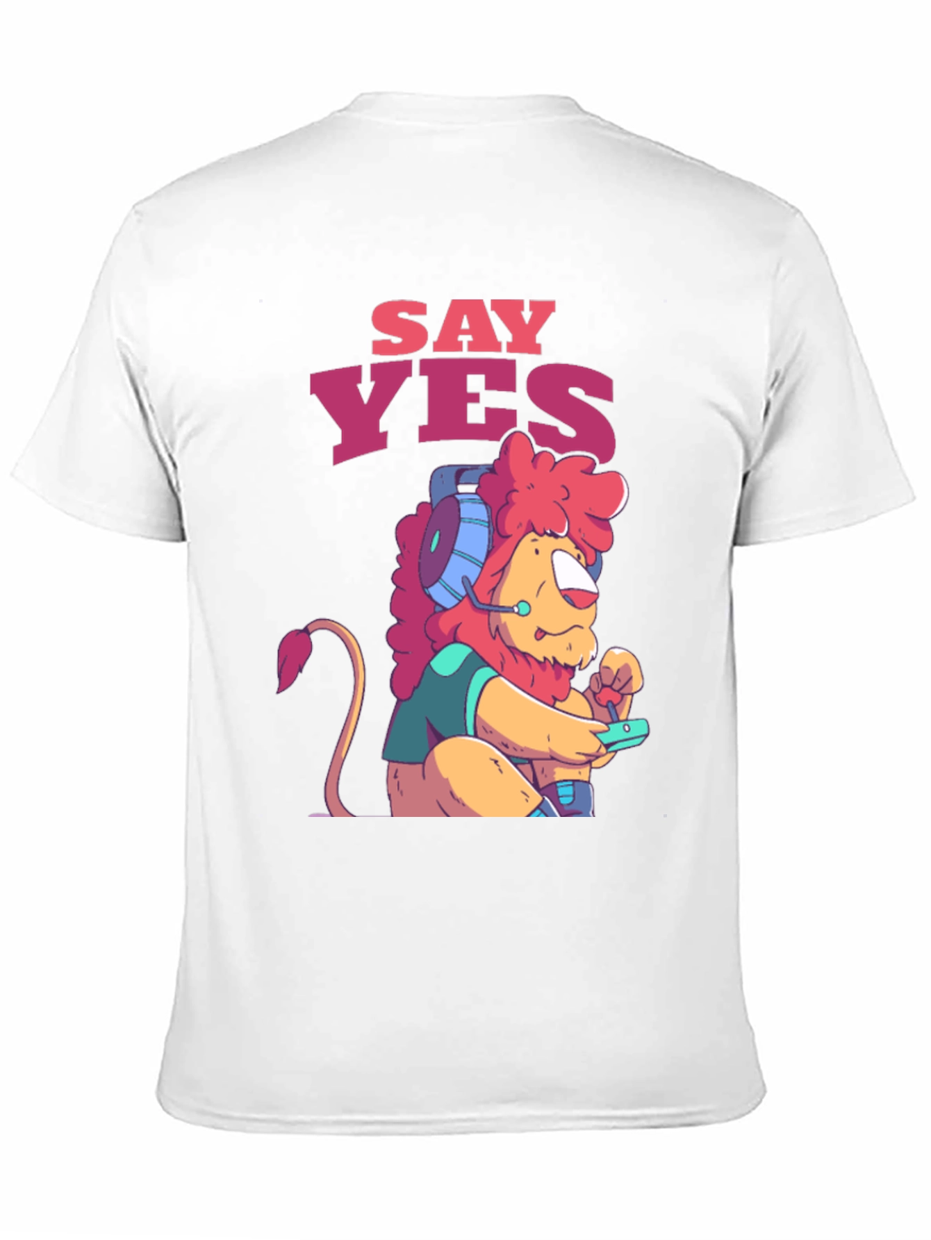 Say Yes Gaming Lion Graphic Tee - Unisex T-Shirt
