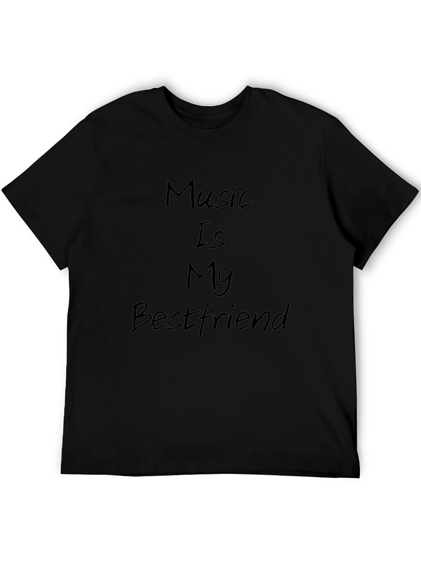 Music Is My Bestfriend Black T-Shirt