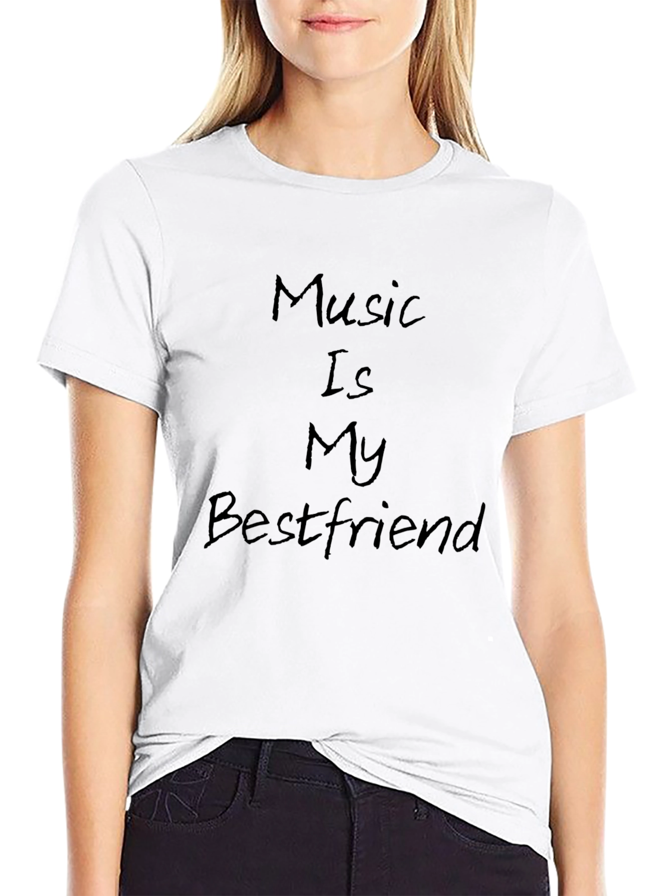 Music Is My Bestfriend Black T-Shirt