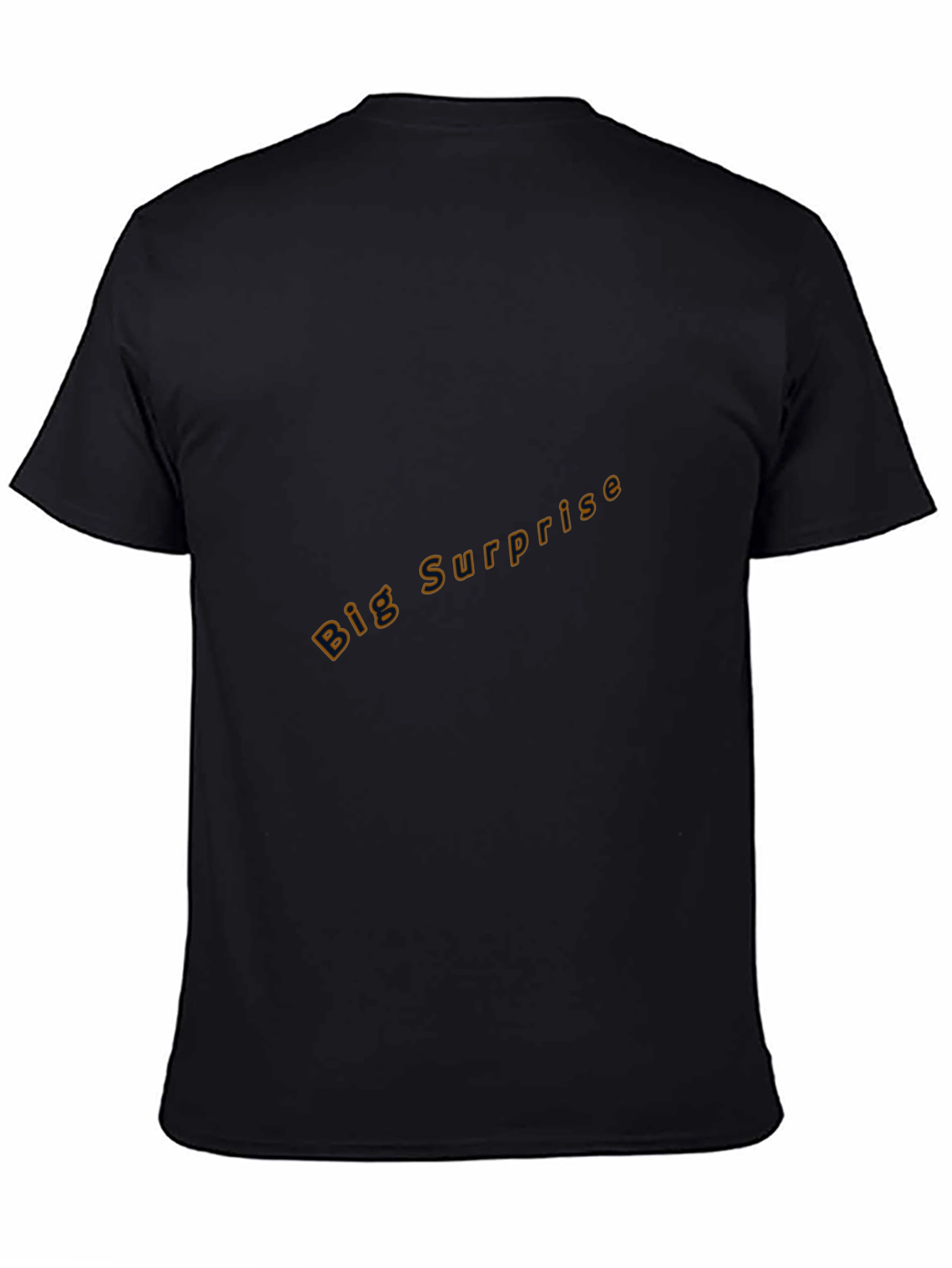 Black Crew Neck Tee - Big Surprise