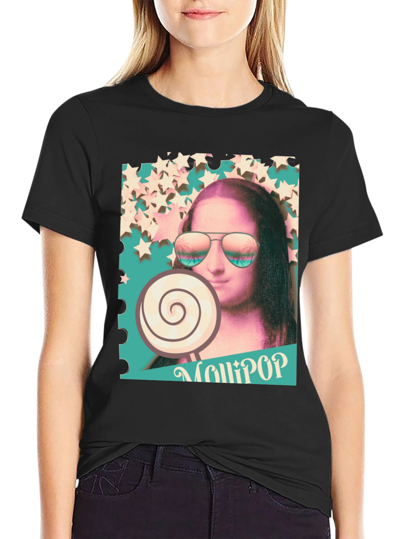Mona Lisa Lollipop Graphic Tee