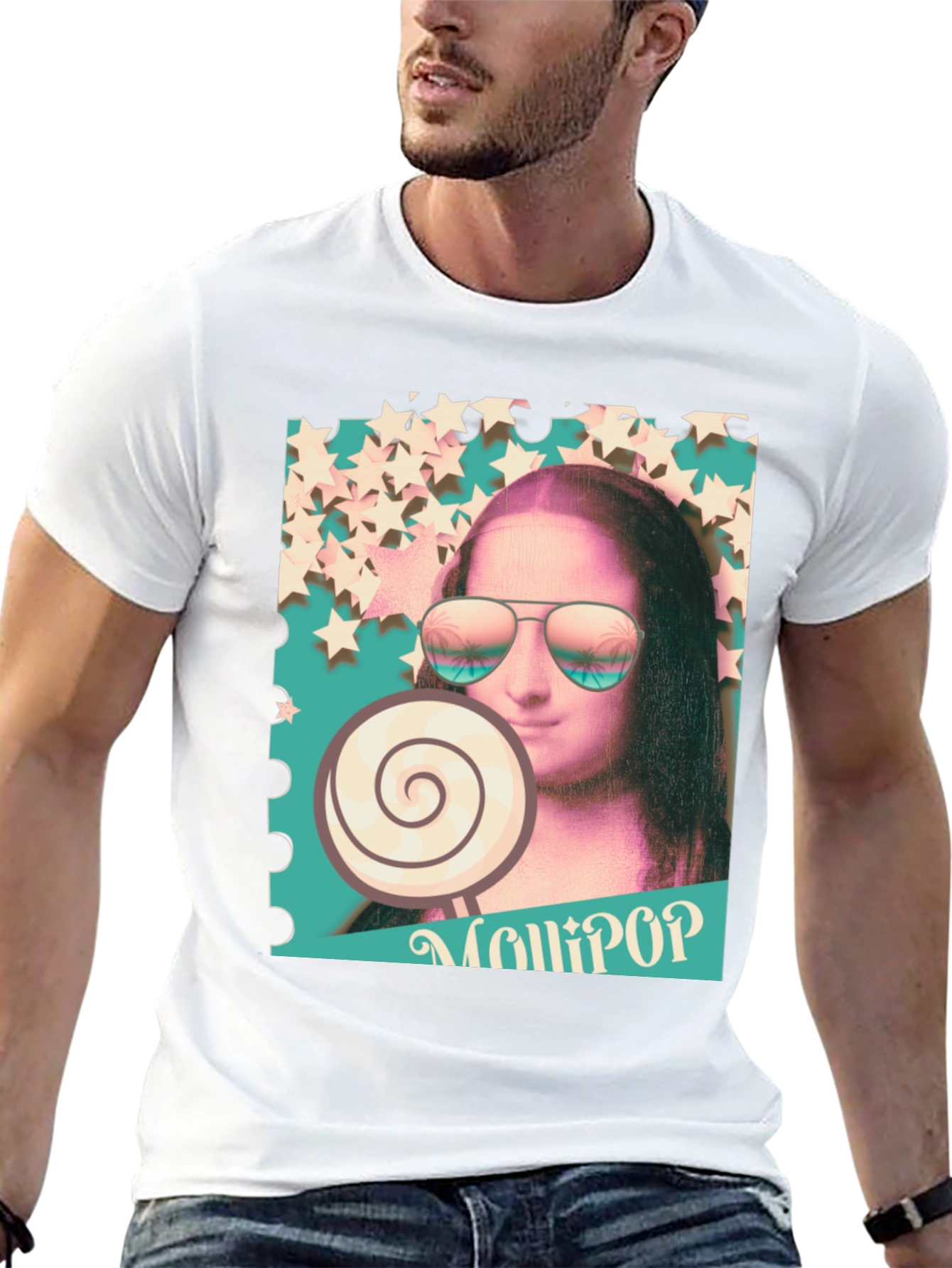 Mona Lisa Lollipop Graphic Tee
