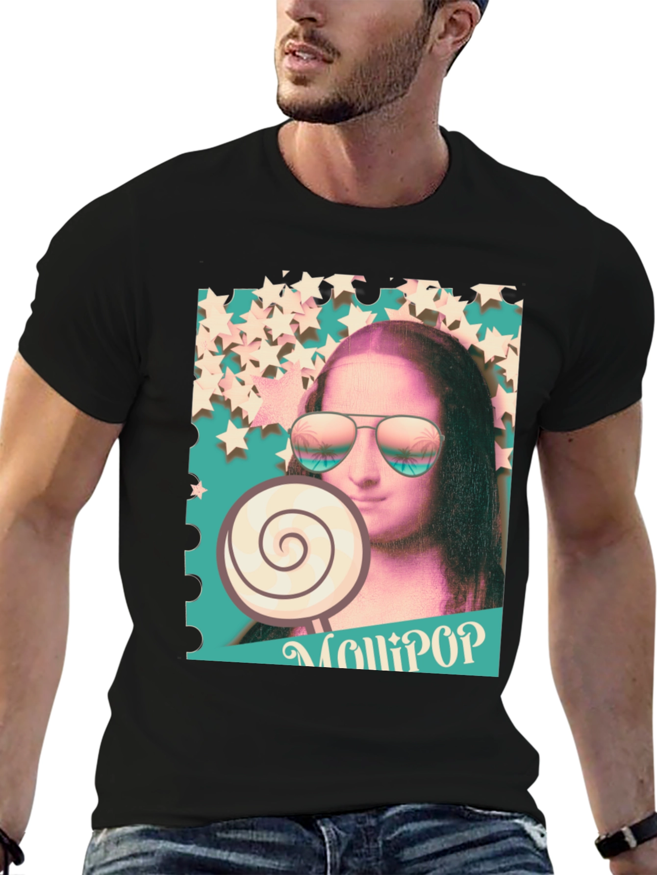 Mona Lisa Lollipop Graphic Tee