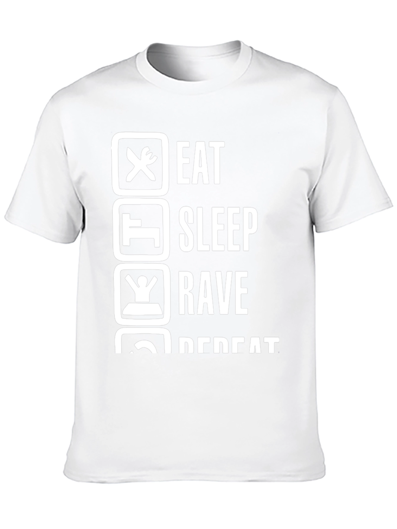 Eat Sleep Rave Repeat Graphic T-Shirt