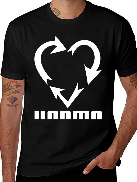 Heart Recycle Arrows Black Tee