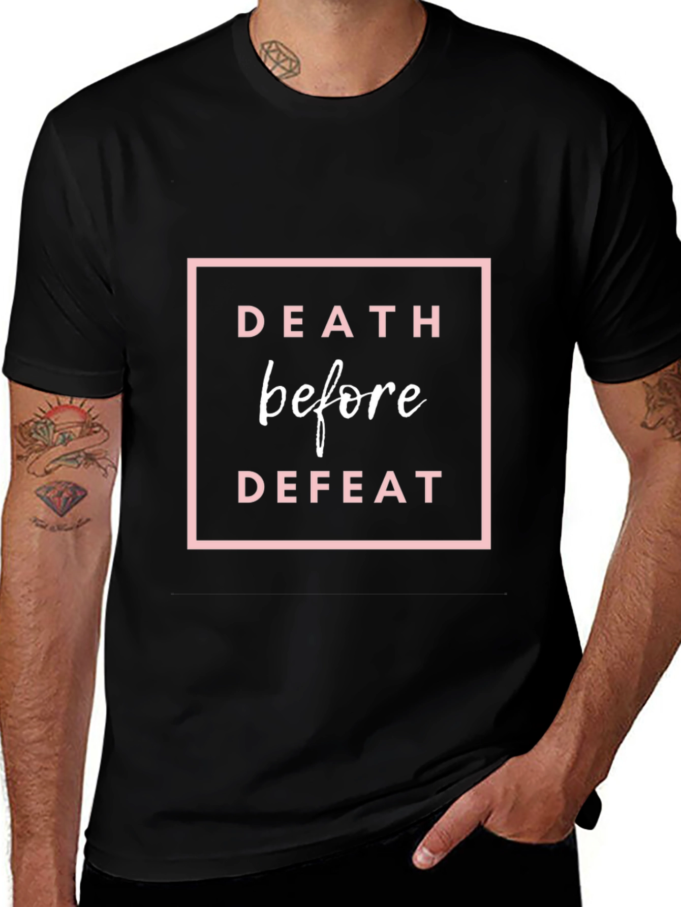 Death Before Defeat Graphic Tee