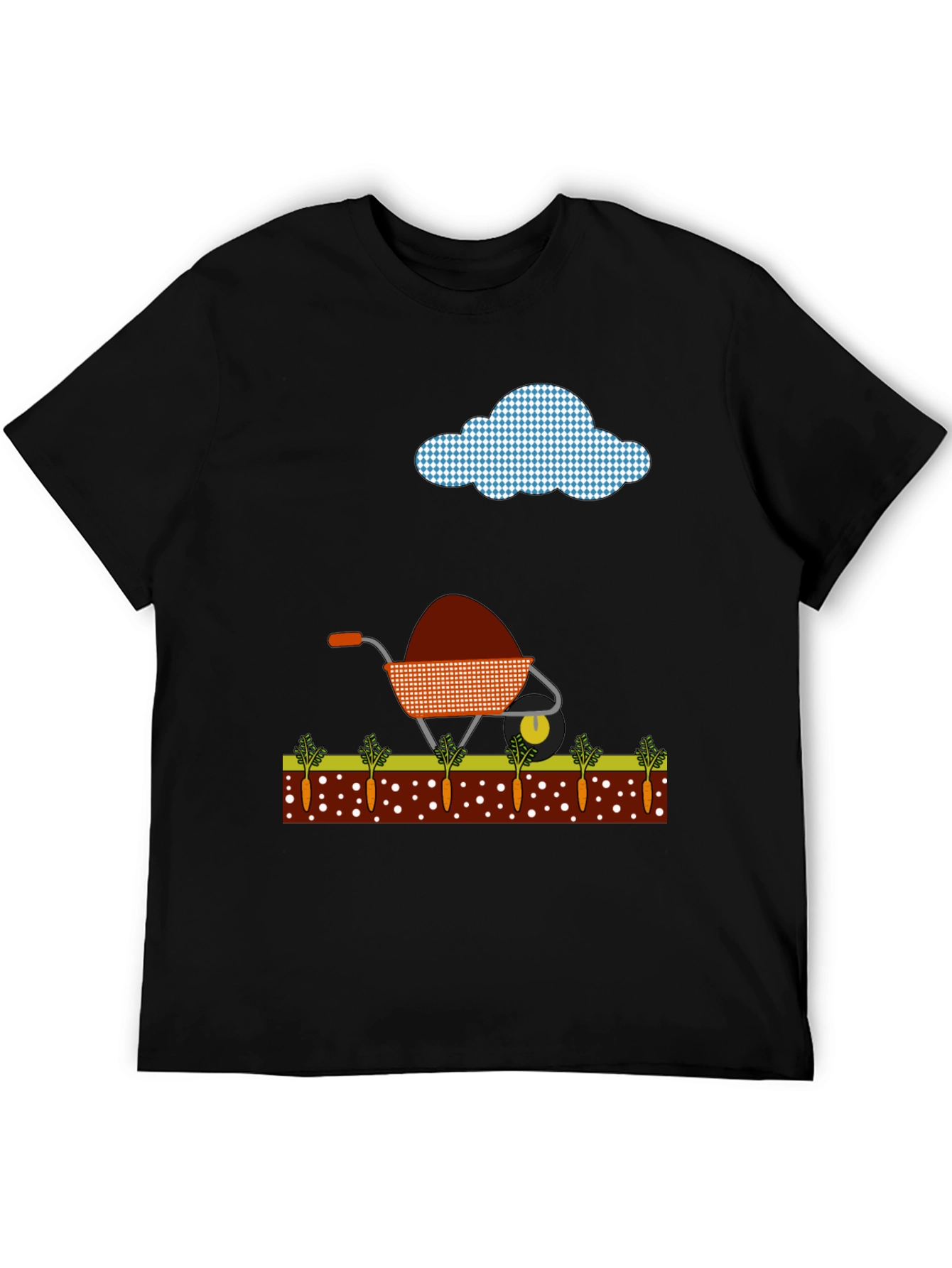 Gardening Fun Tee - Wheelbarrow & Carrot Design