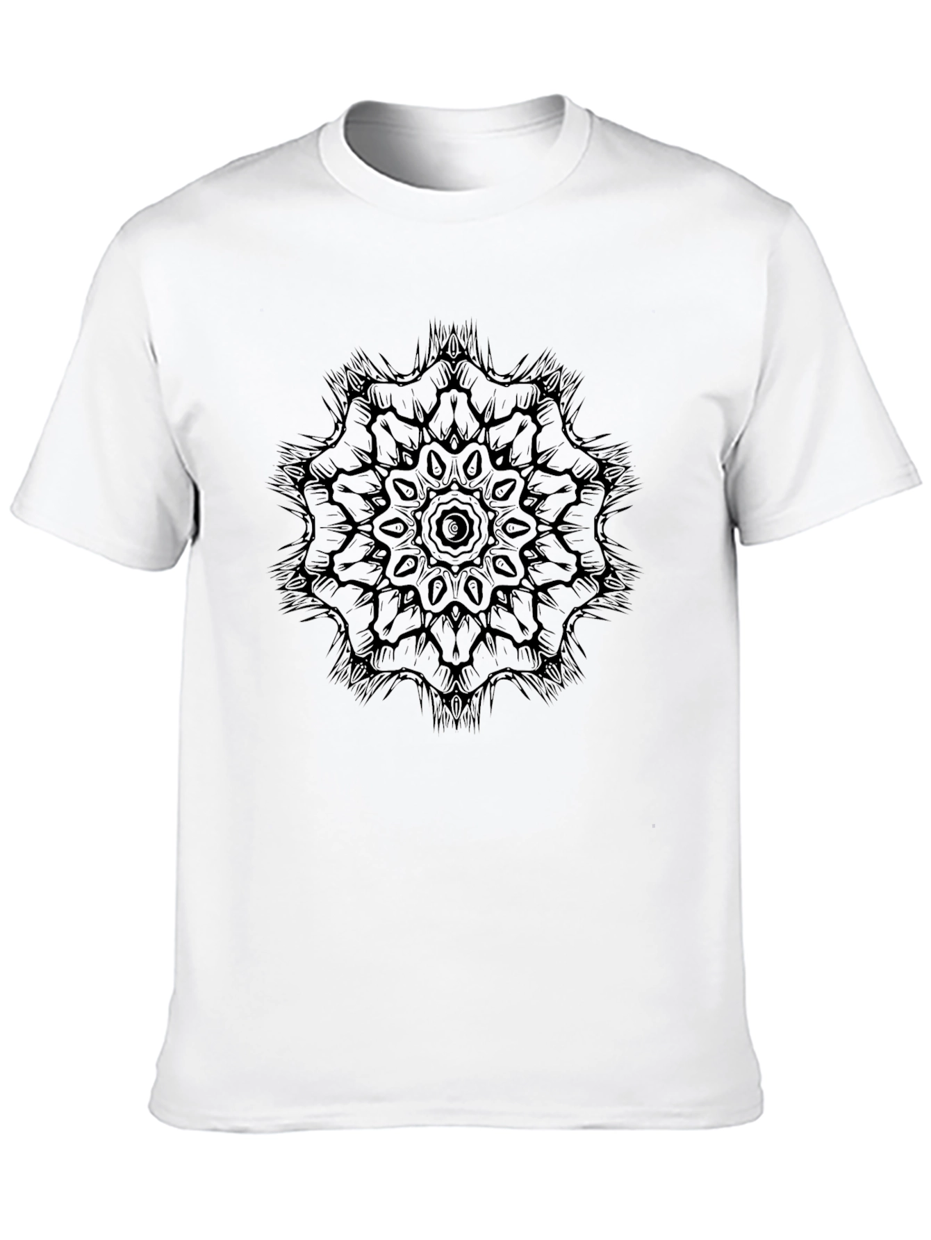 Black Mandala Graphic T-Shirt - Stylish Casual Wear