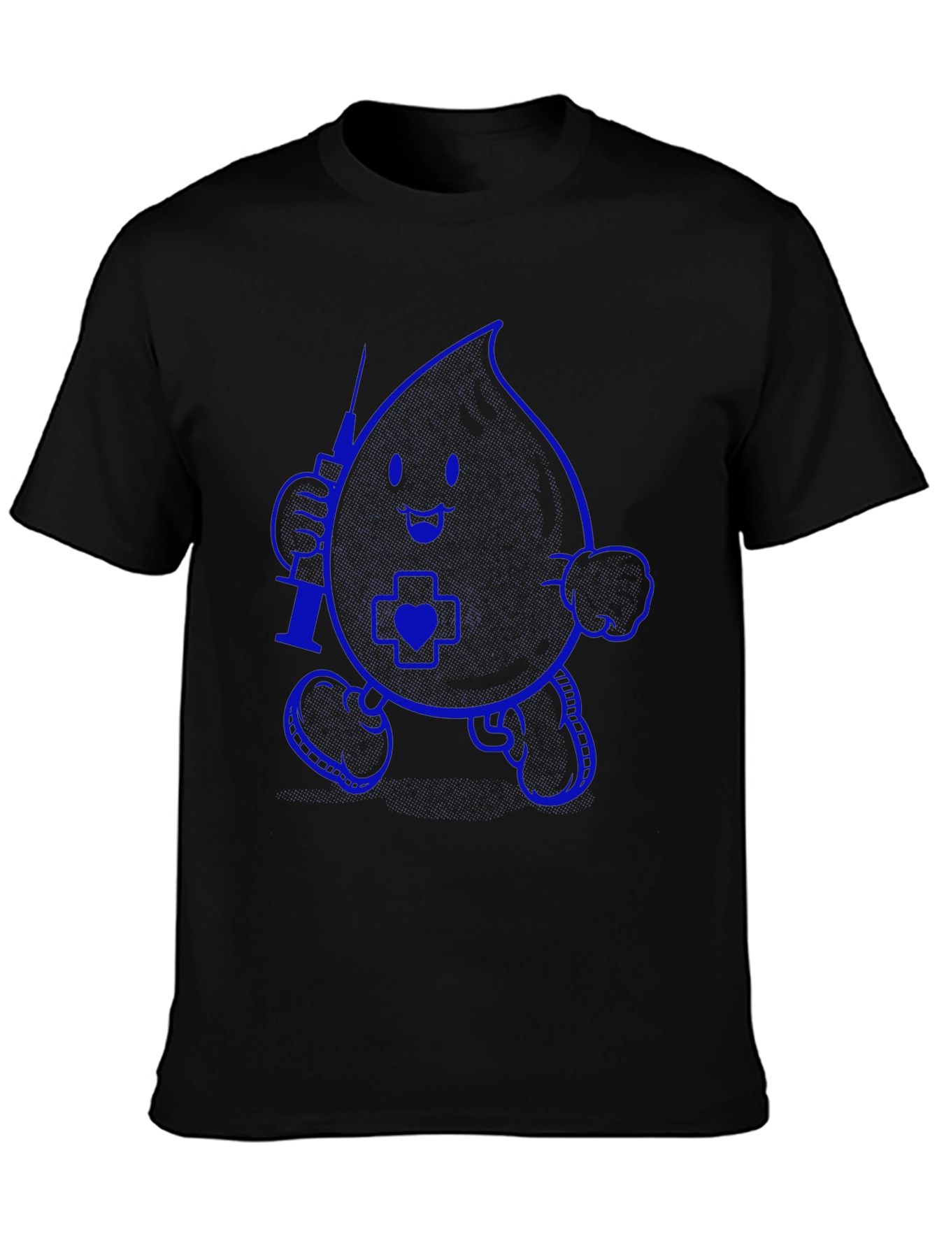 Cartoon Blood Drop Nurse T-Shirt