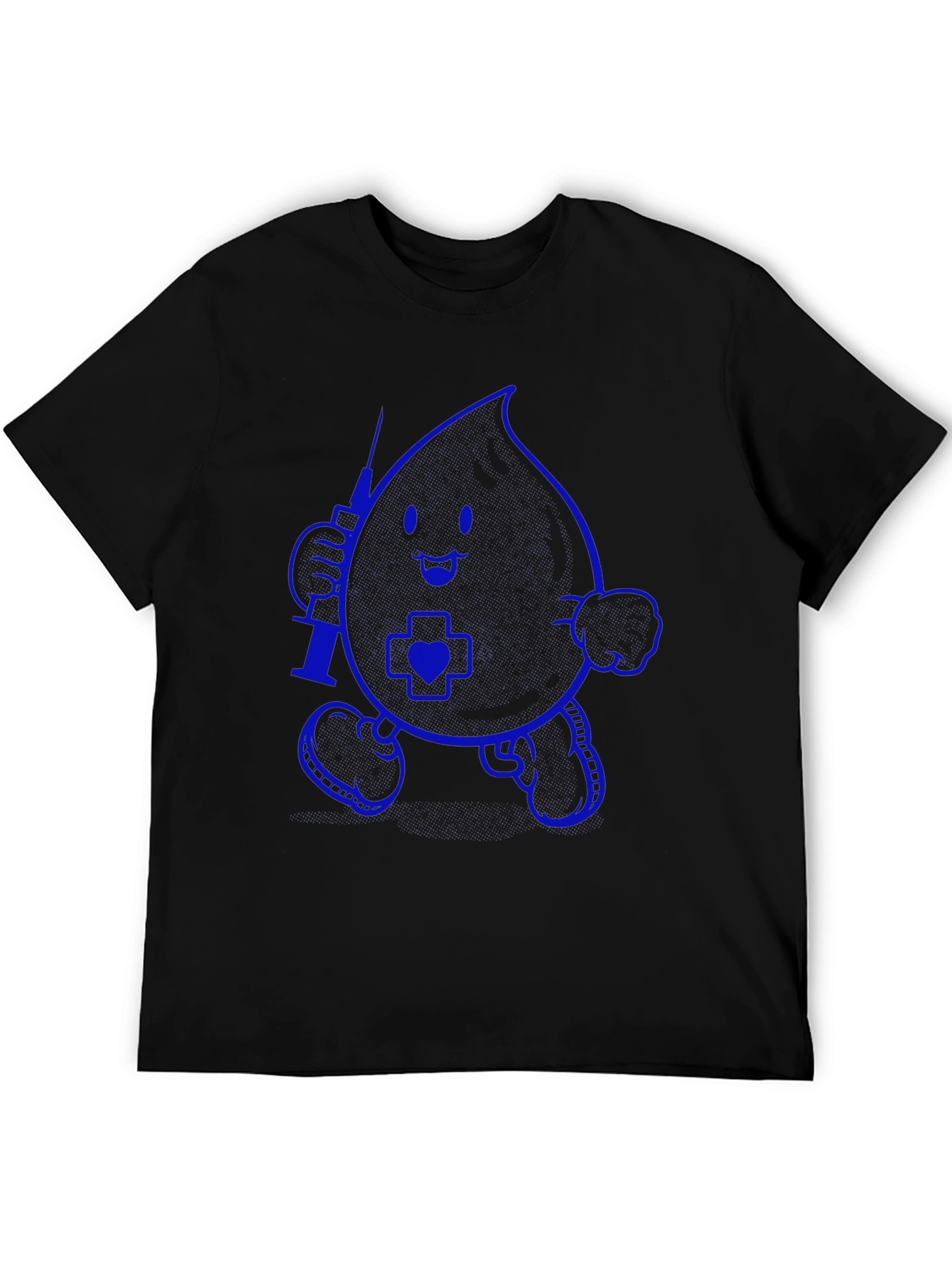 Cartoon Blood Drop Nurse T-Shirt