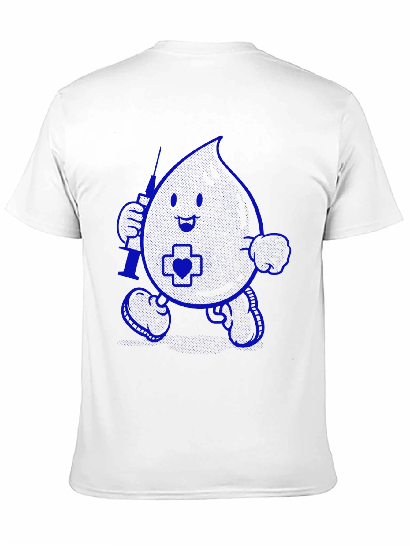 Cartoon Blood Drop Nurse T-Shirt