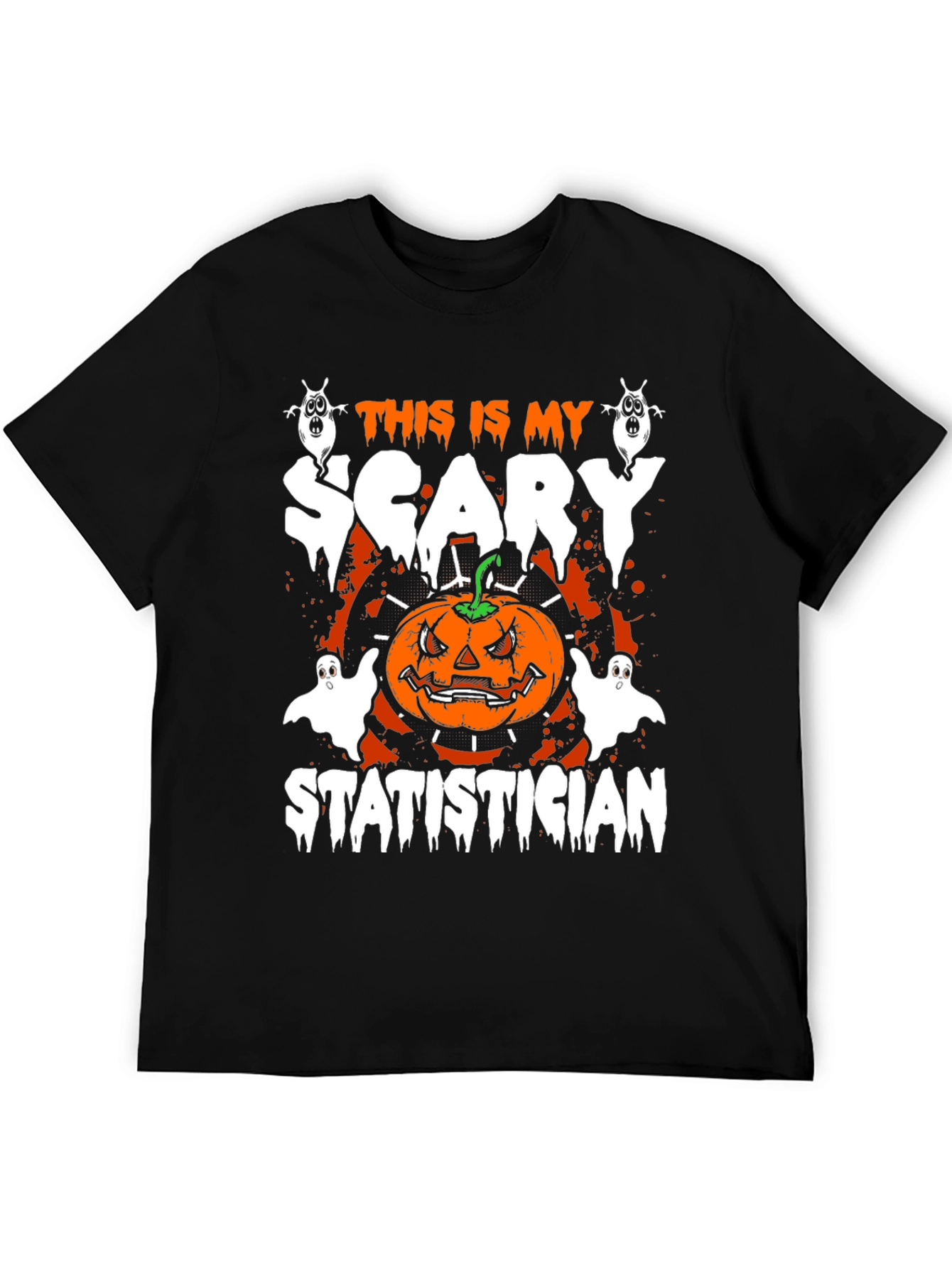 Scary Statistician Halloween T-Shirt