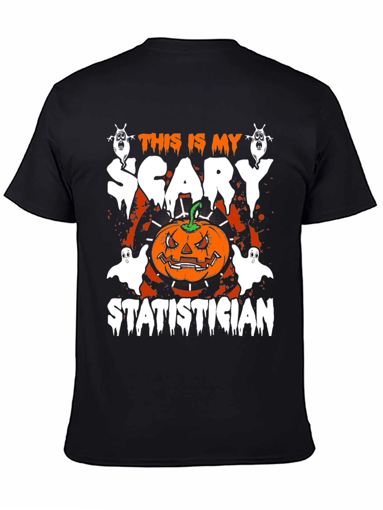 Scary Statistician Halloween T-Shirt