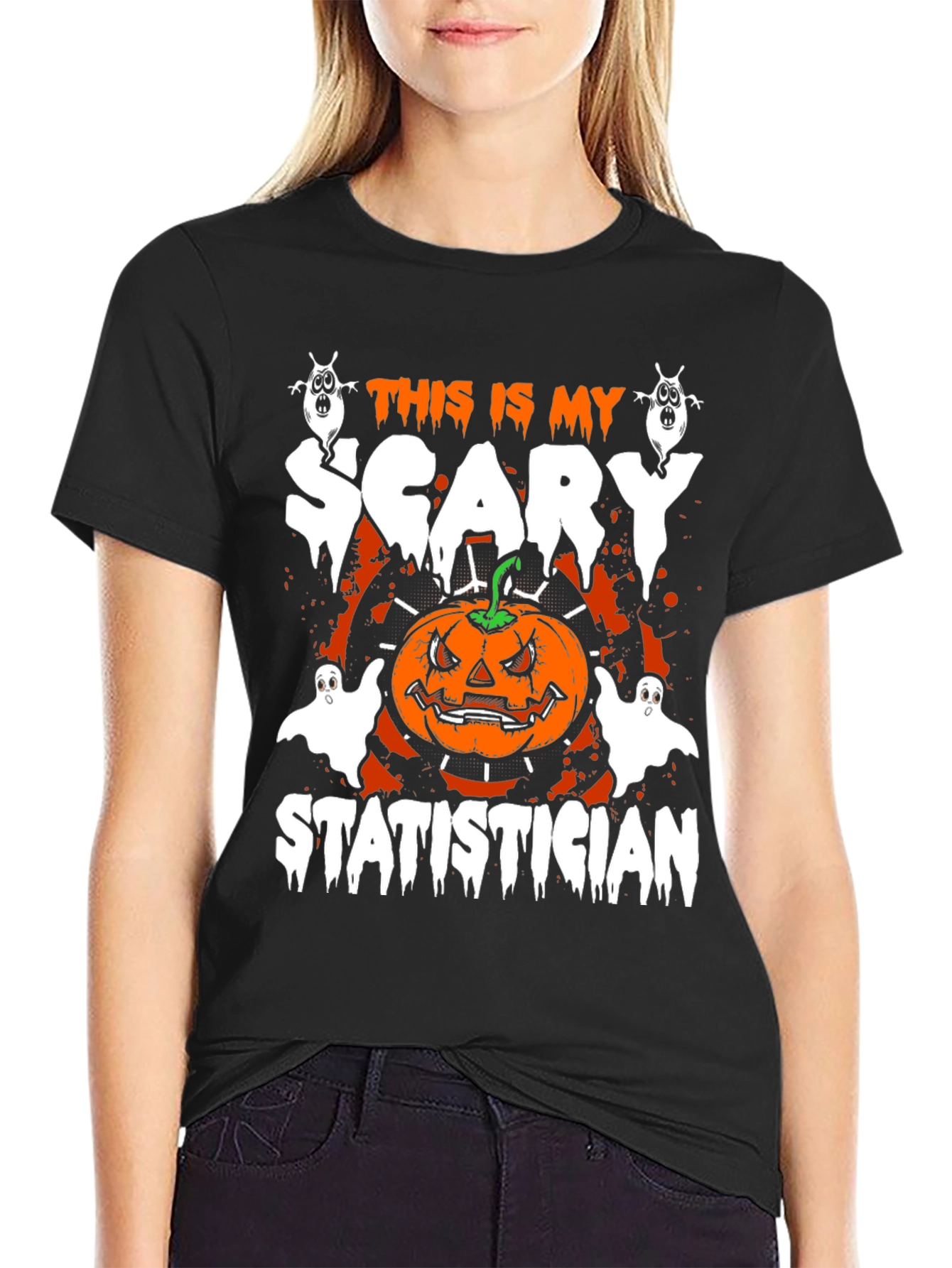 Scary Statistician Halloween T-Shirt