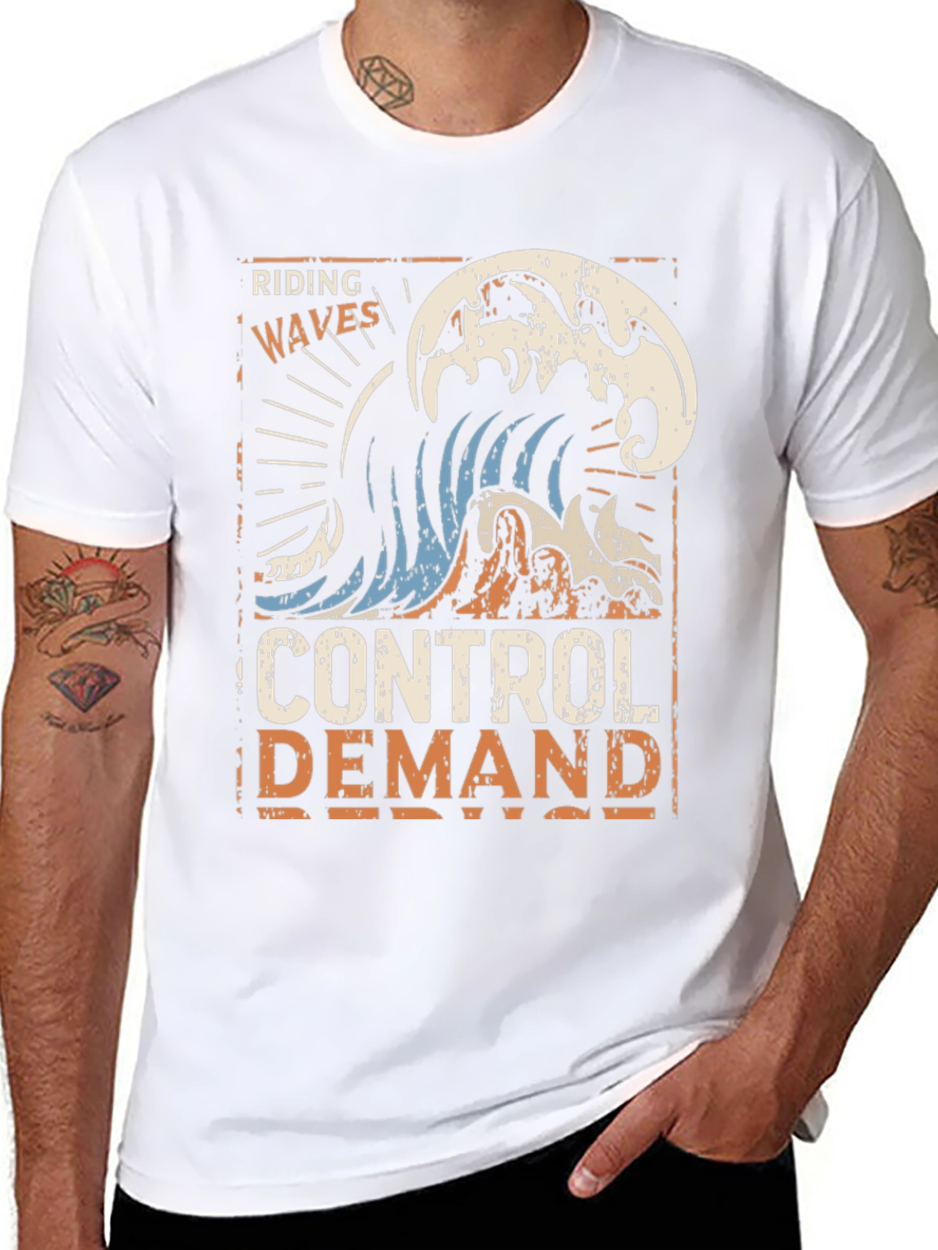 Riding Waves Graphic T-Shirt - Control Demand