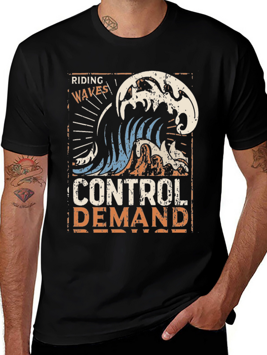 Riding Waves Graphic T-Shirt - Control Demand