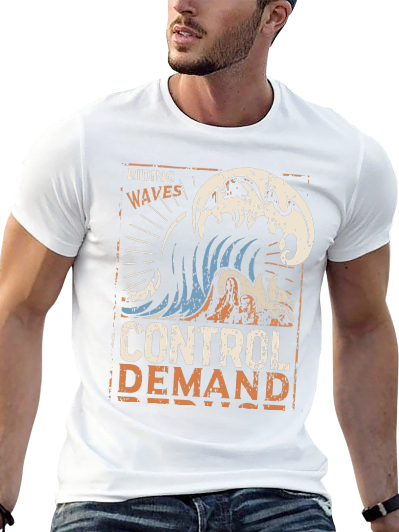 Riding Waves Graphic T-Shirt - Control Demand