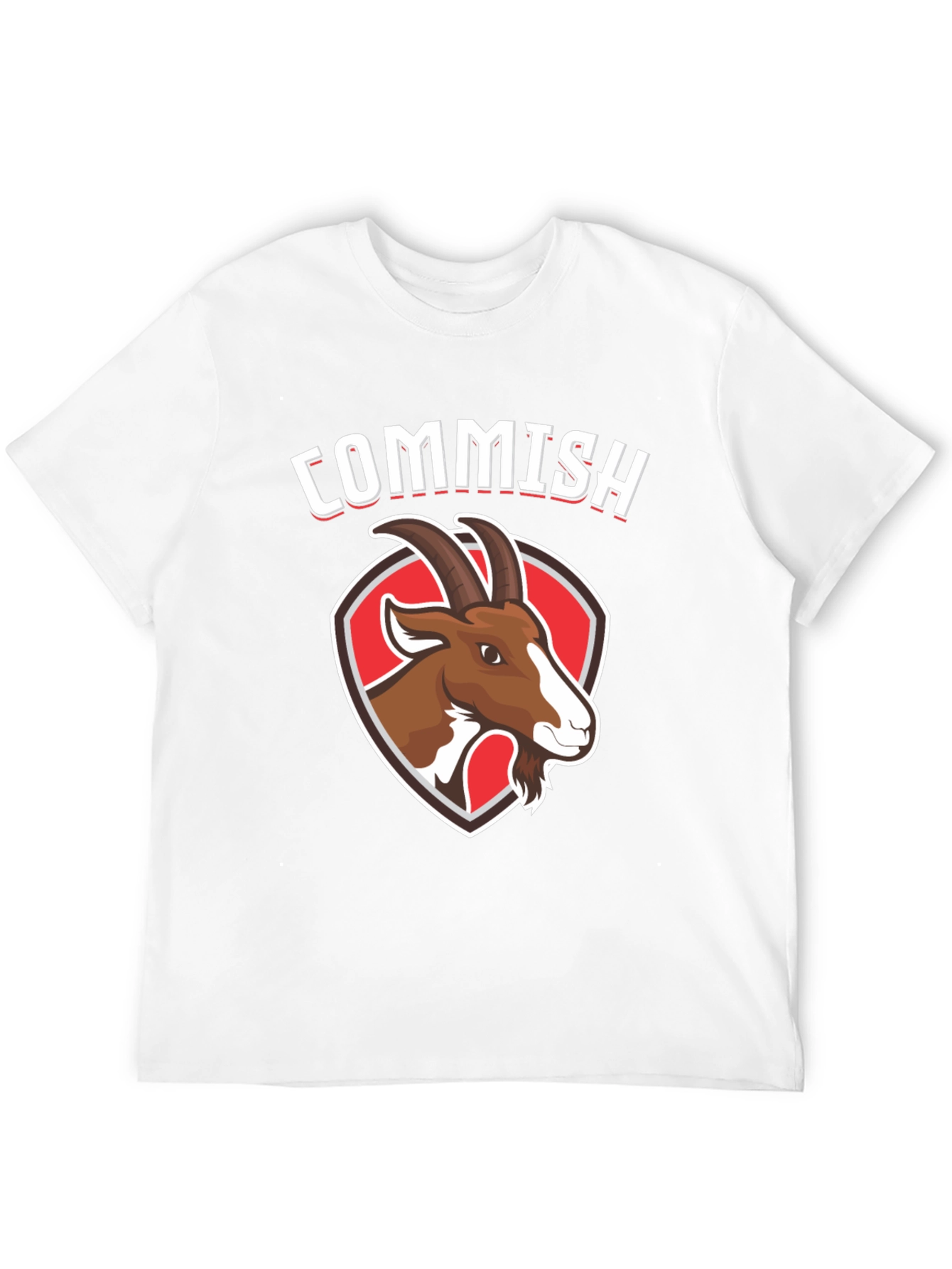 Commish Goat Graphic Tee - Black Cotton T-Shirt