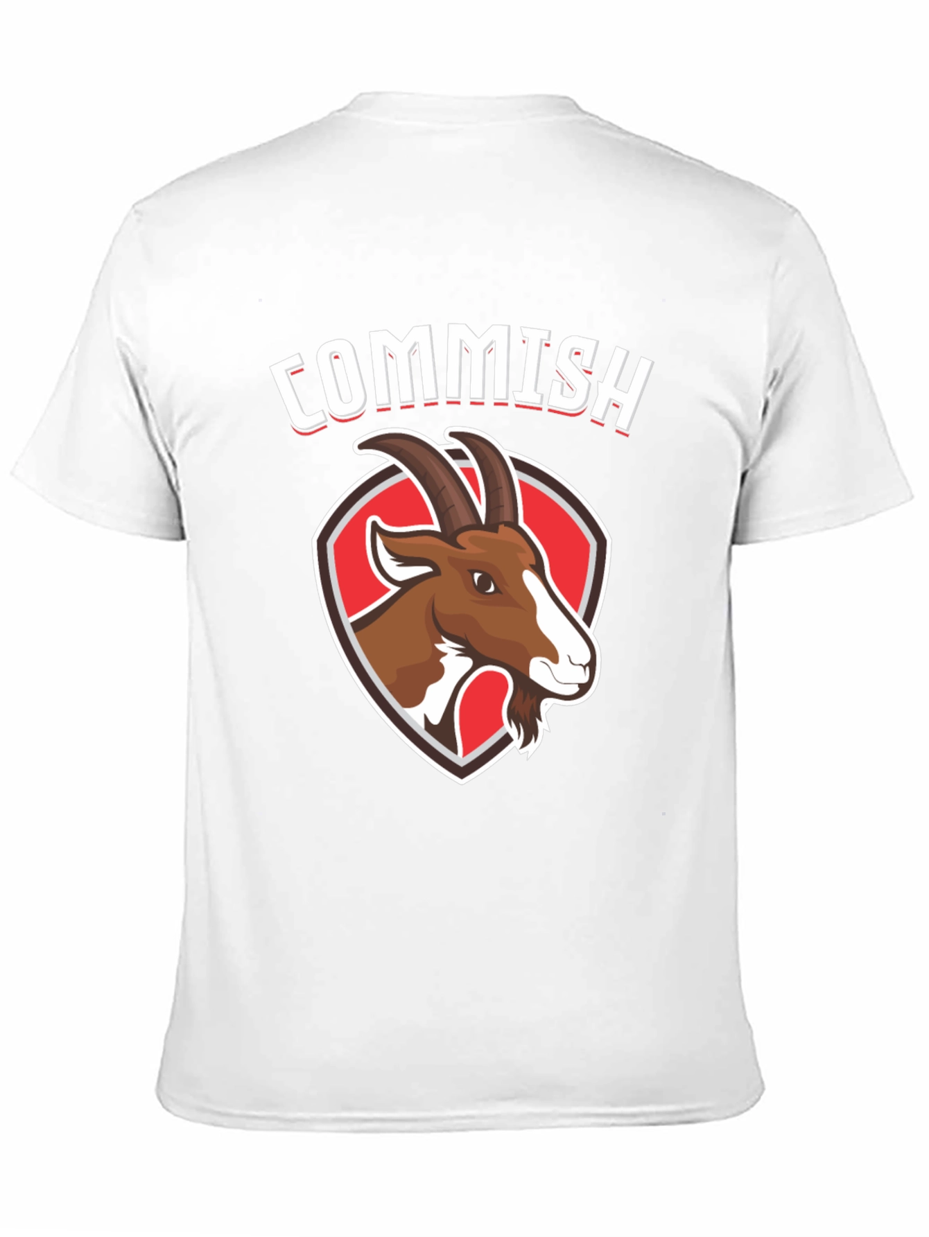 Commish Goat Graphic Tee - Black Cotton T-Shirt