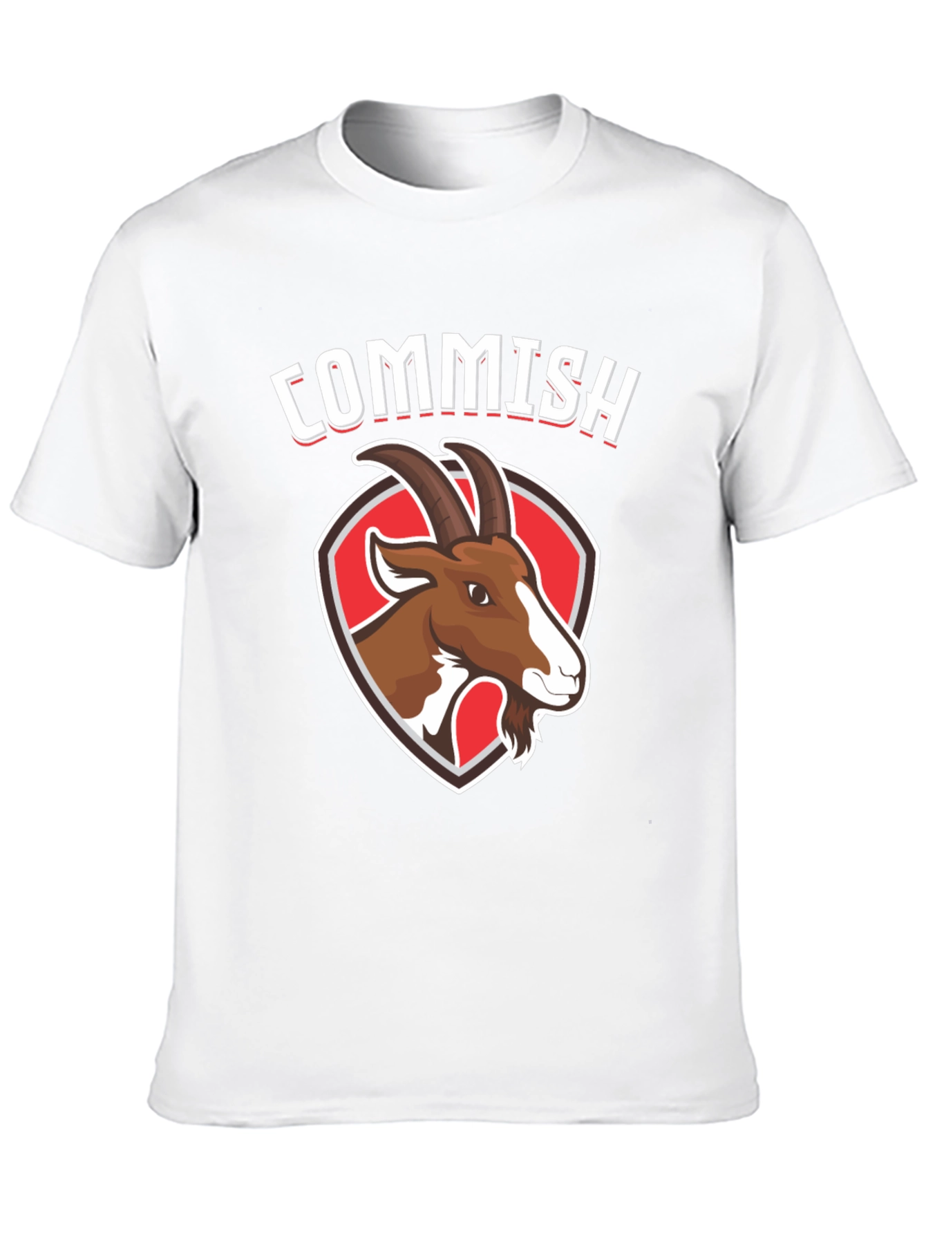 Commish Goat Graphic Tee - Black Cotton T-Shirt