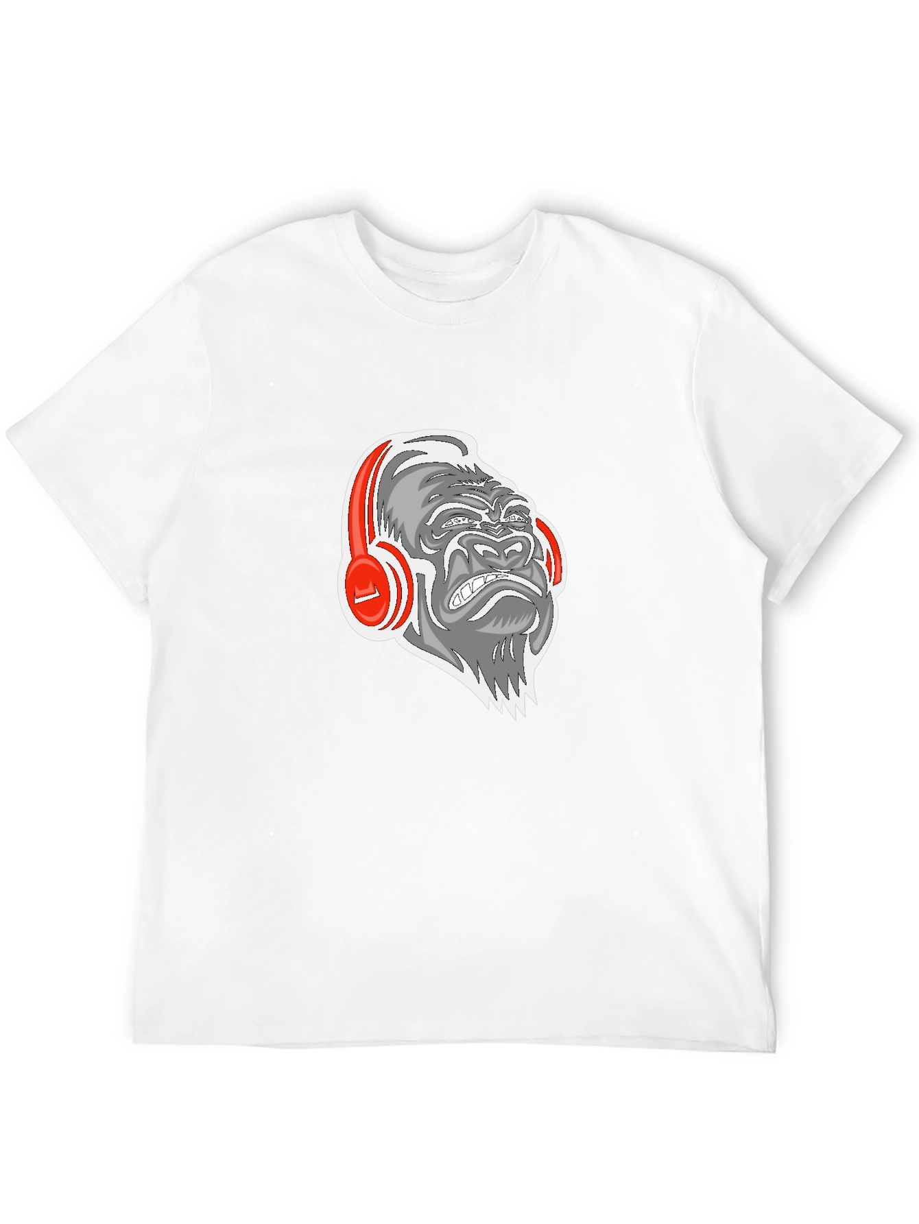 Gorilla Headphones Graphic Tee - Black
