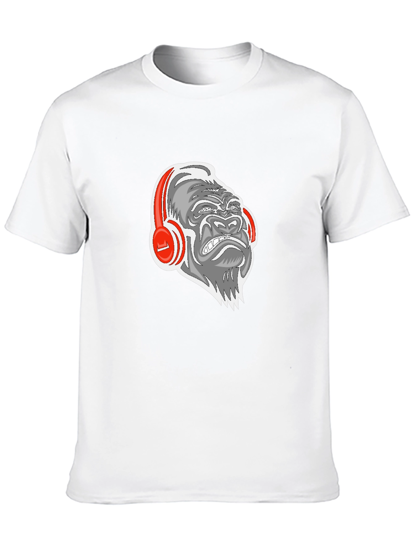 Gorilla Headphones Graphic Tee - Black