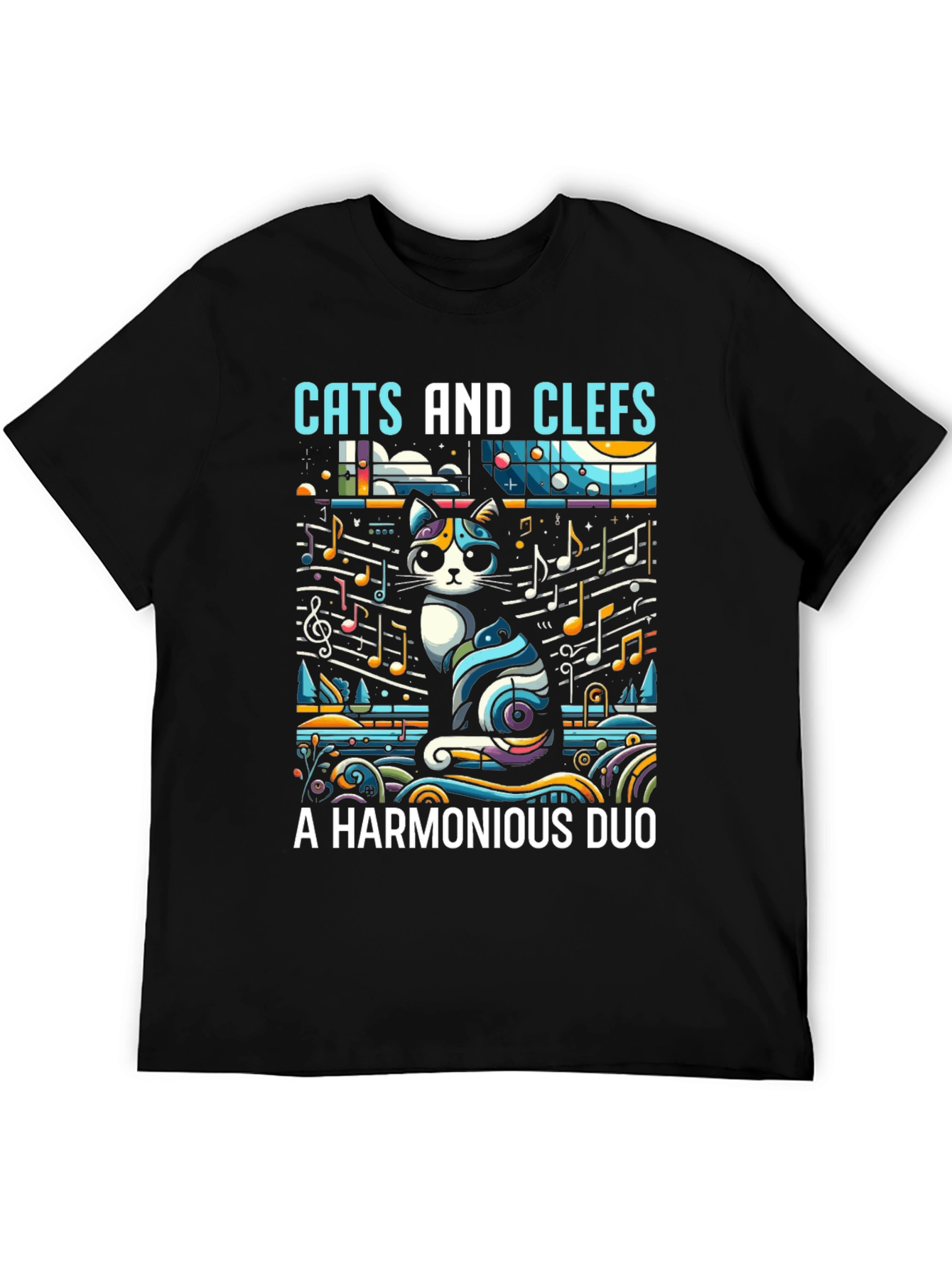 Cats and Clefs T-Shirt: A Harmonious Duo