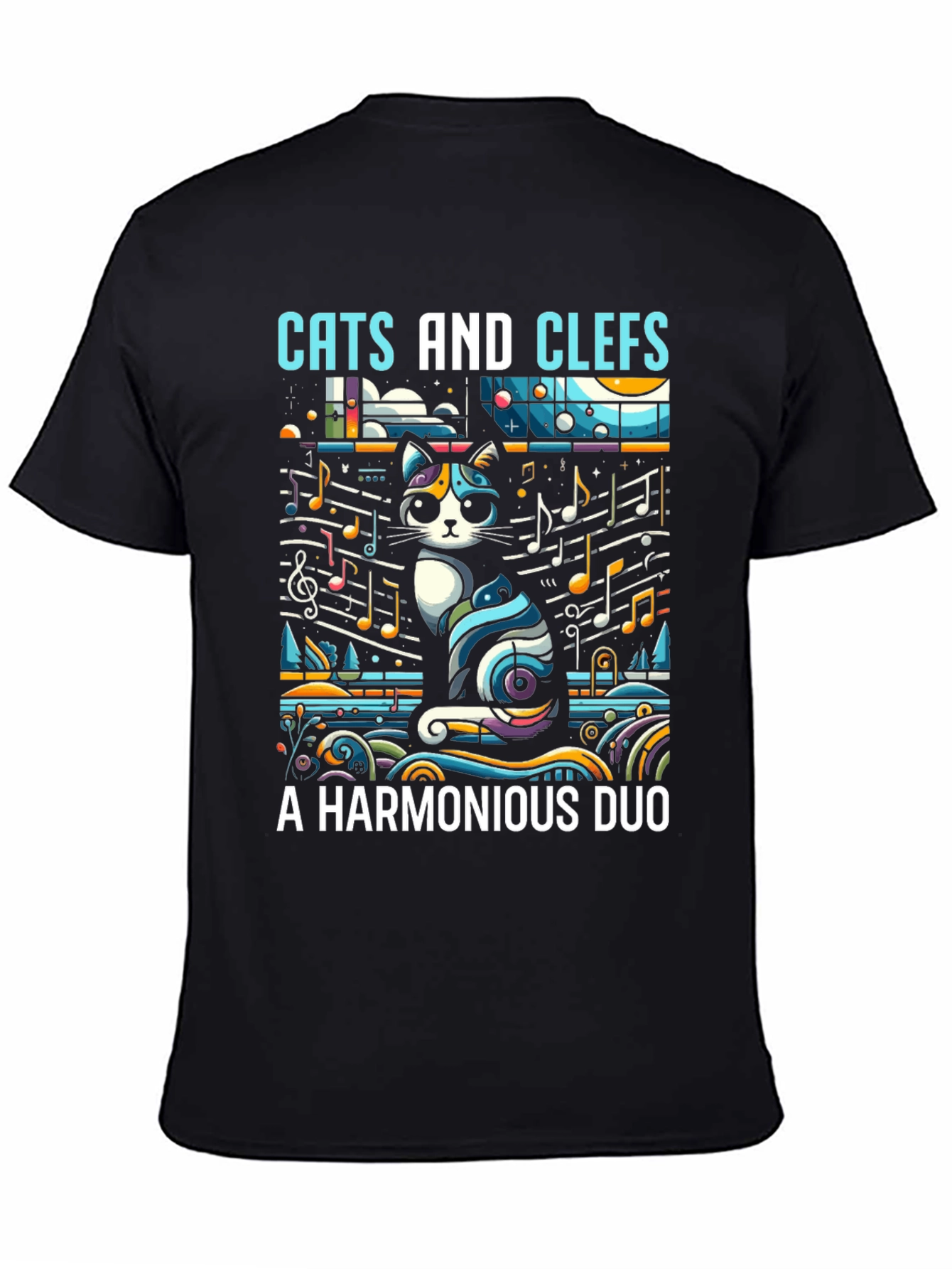 Cats and Clefs T-Shirt: A Harmonious Duo