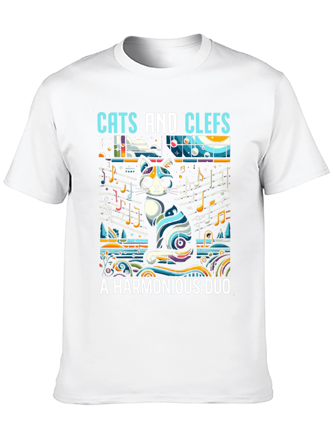 Cats and Clefs T-Shirt: A Harmonious Duo