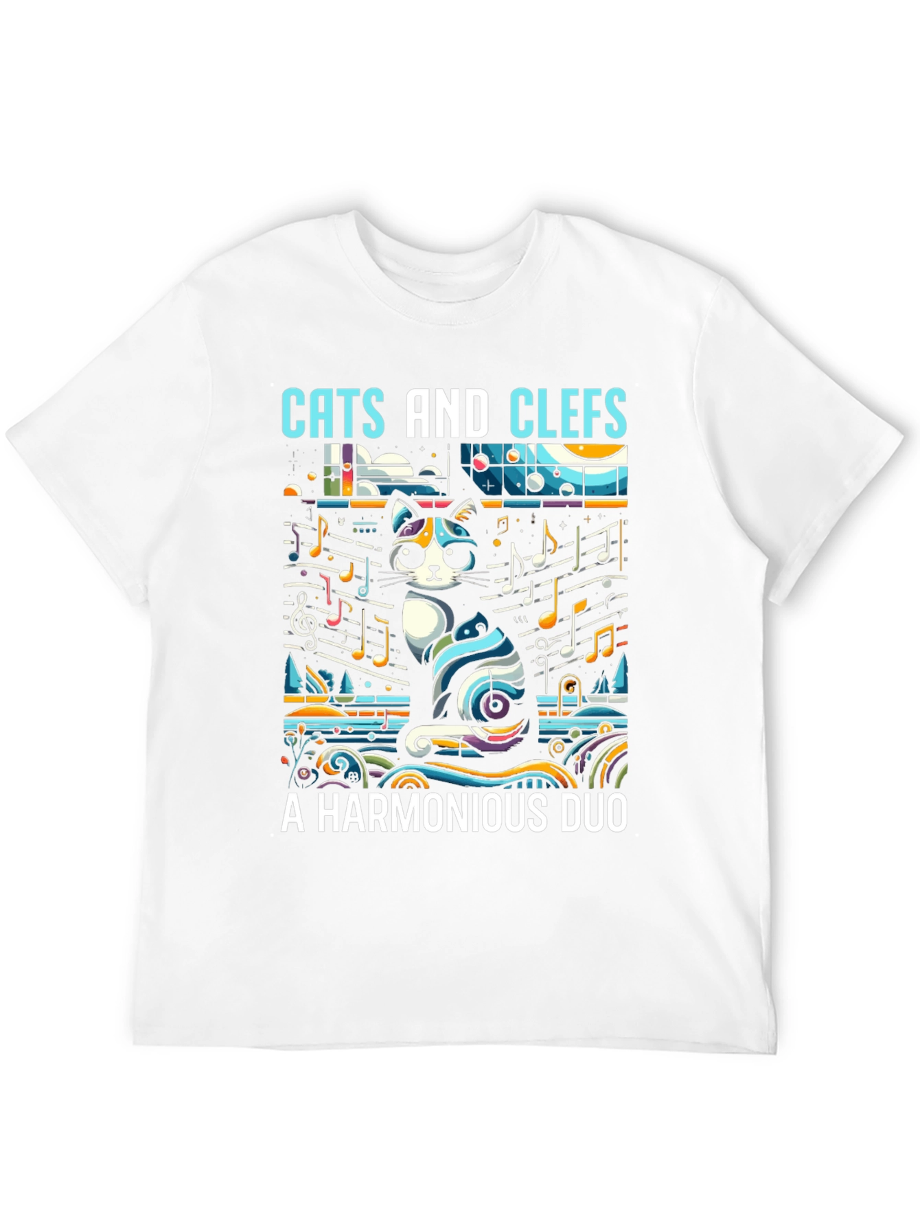 Cats and Clefs T-Shirt: A Harmonious Duo