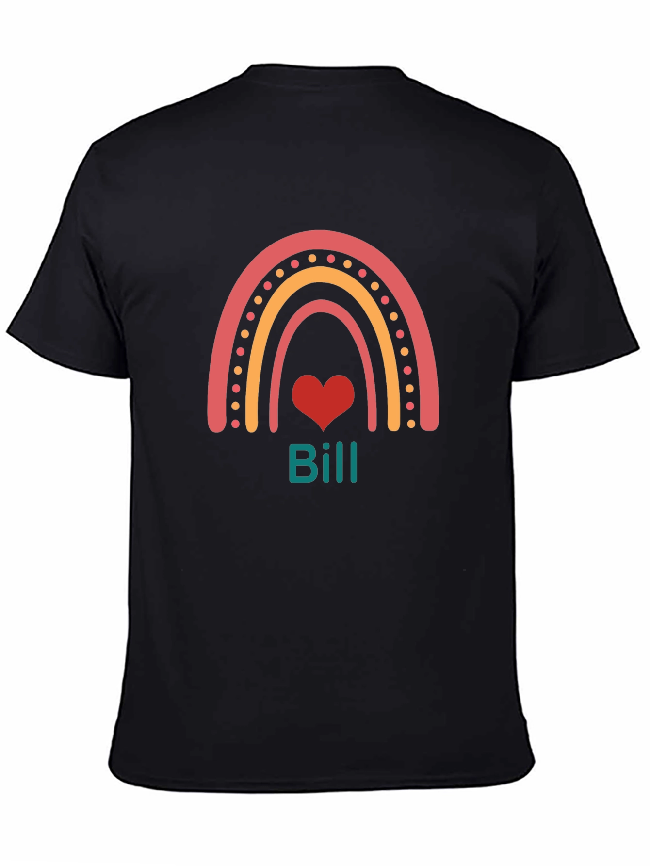 Rainbow Heart Personalized T-Shirt