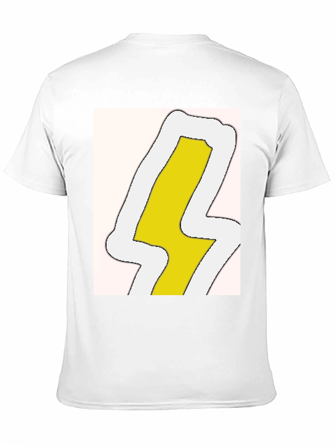 Lightning Bolt Graphic Tee - Black Cotton Blend