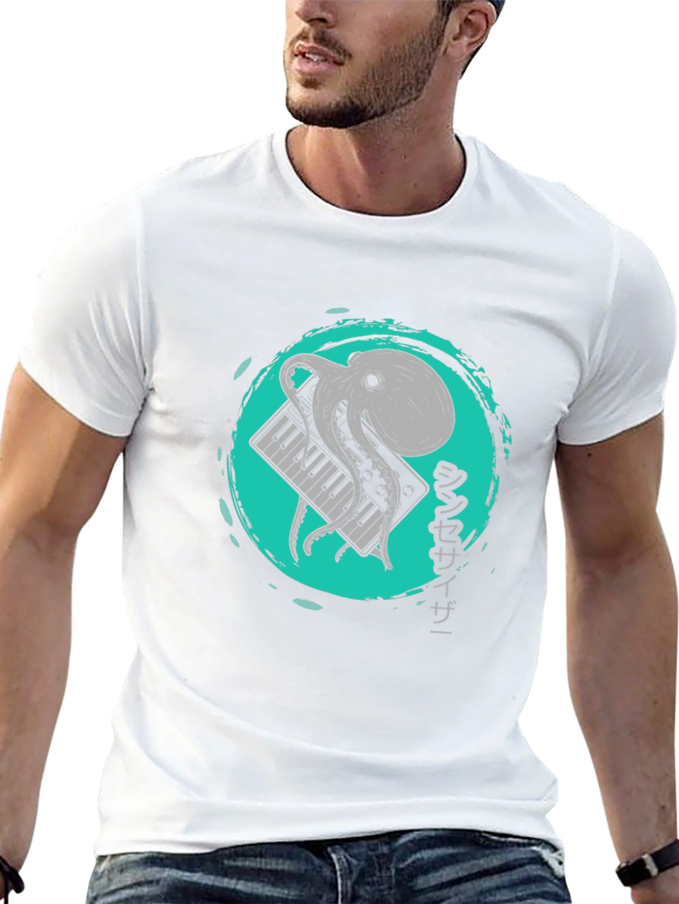 Octopus Synthesizer Graphic Tee - Unique Design