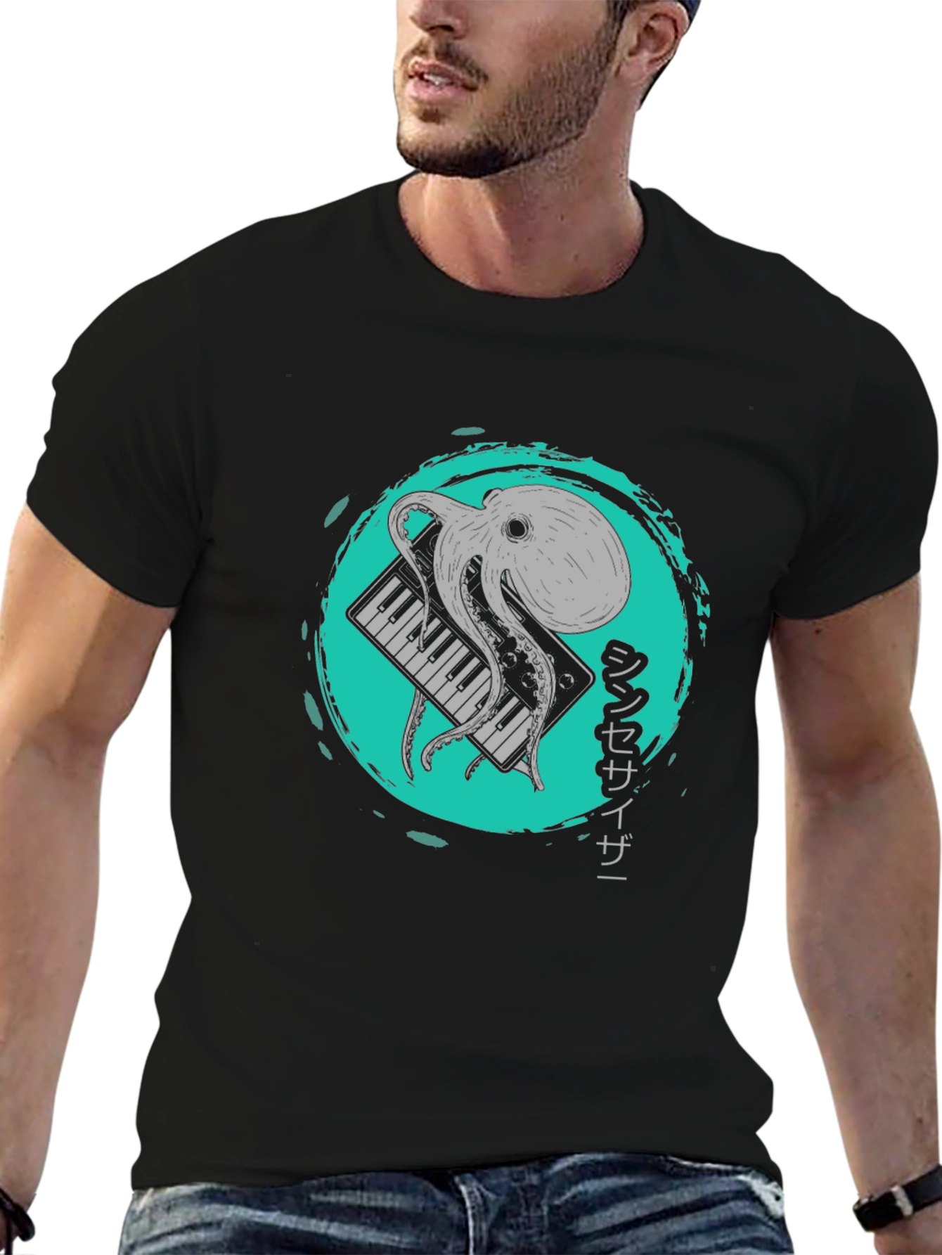 Octopus Synthesizer Graphic Tee - Unique Design